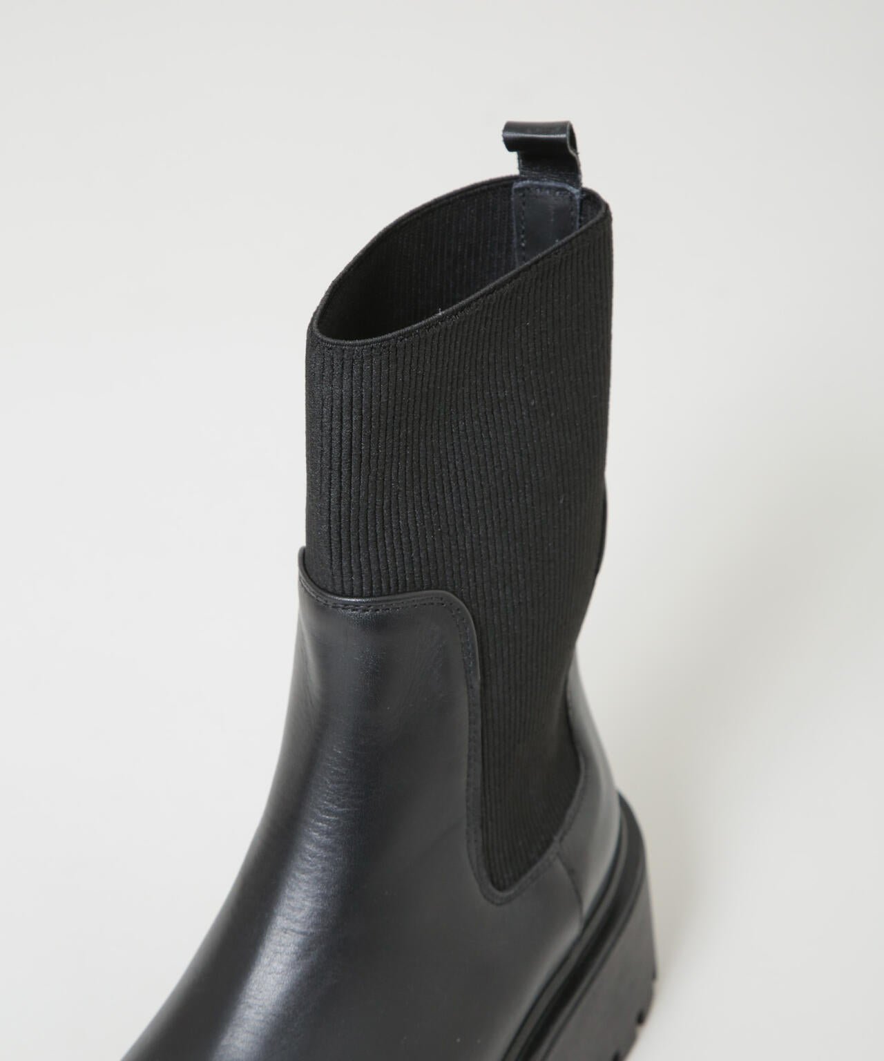 CORSO ROMA9/サイドゴアリブニットブーツ 6715236113