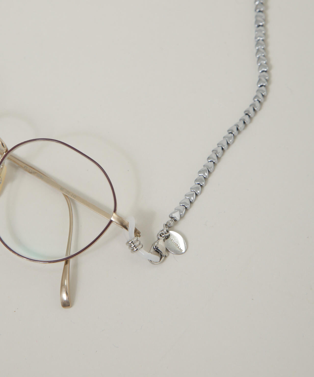 HASHIBAMI/ハート型4mm シルバー グラスチェーン 6715253010