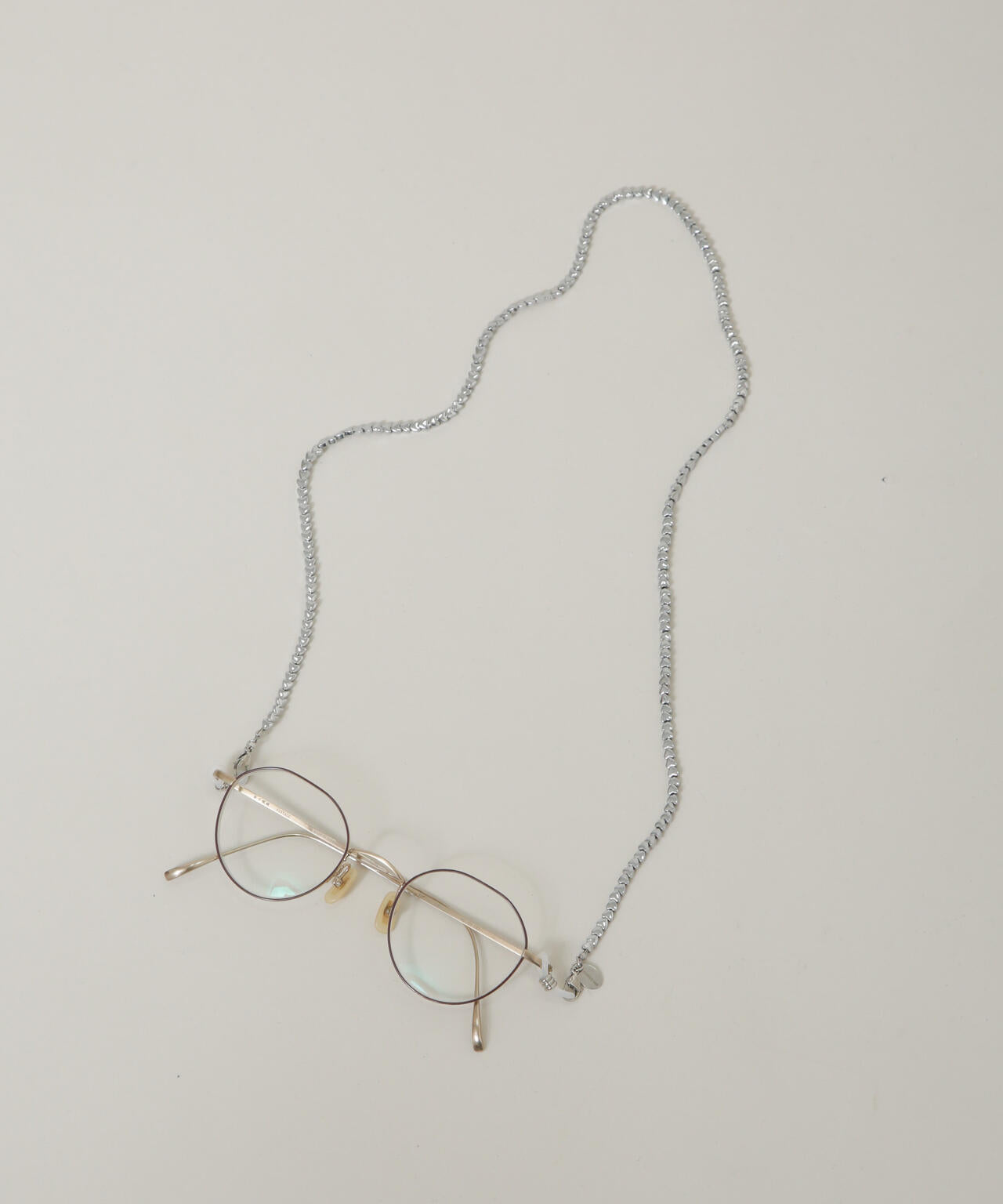 HASHIBAMI/ハート型4mm シルバー グラスチェーン 6715253010