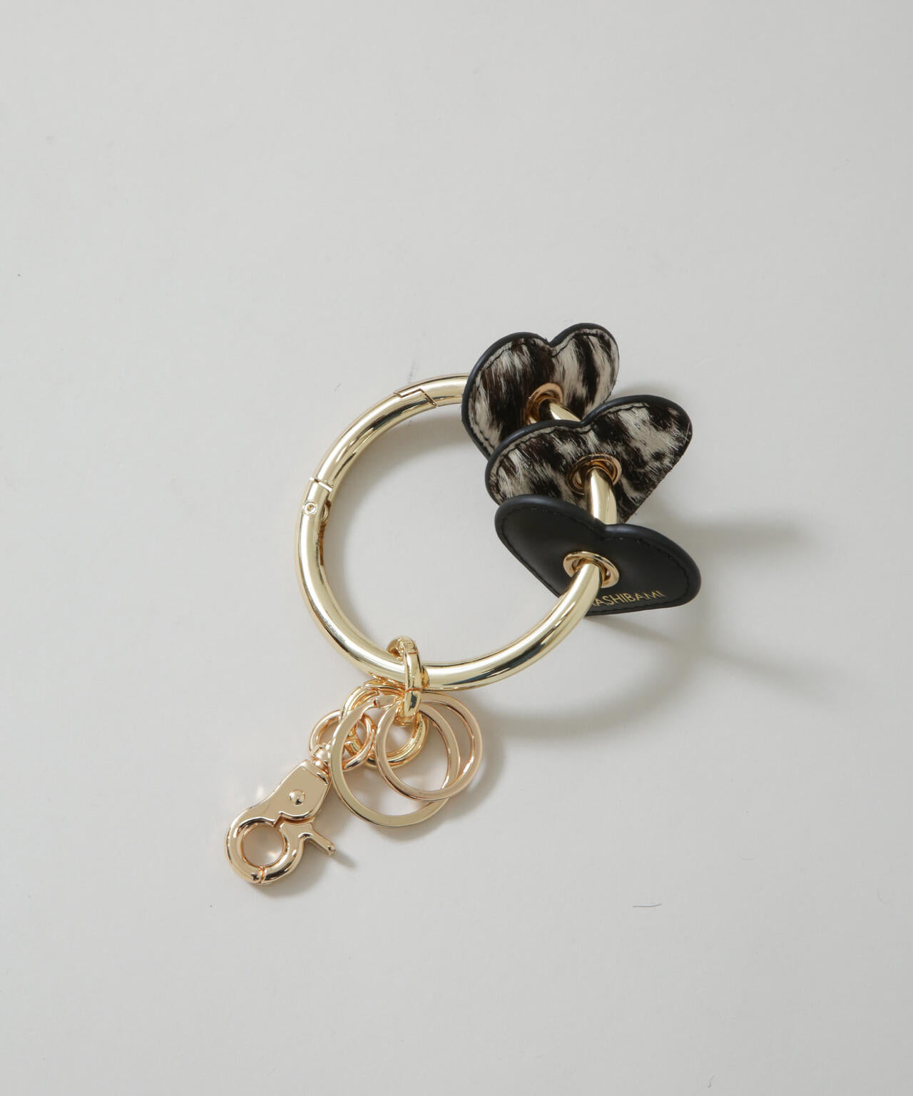 HASHIBAMI/ハートクッション カウヘアー スマホリング 6715253011