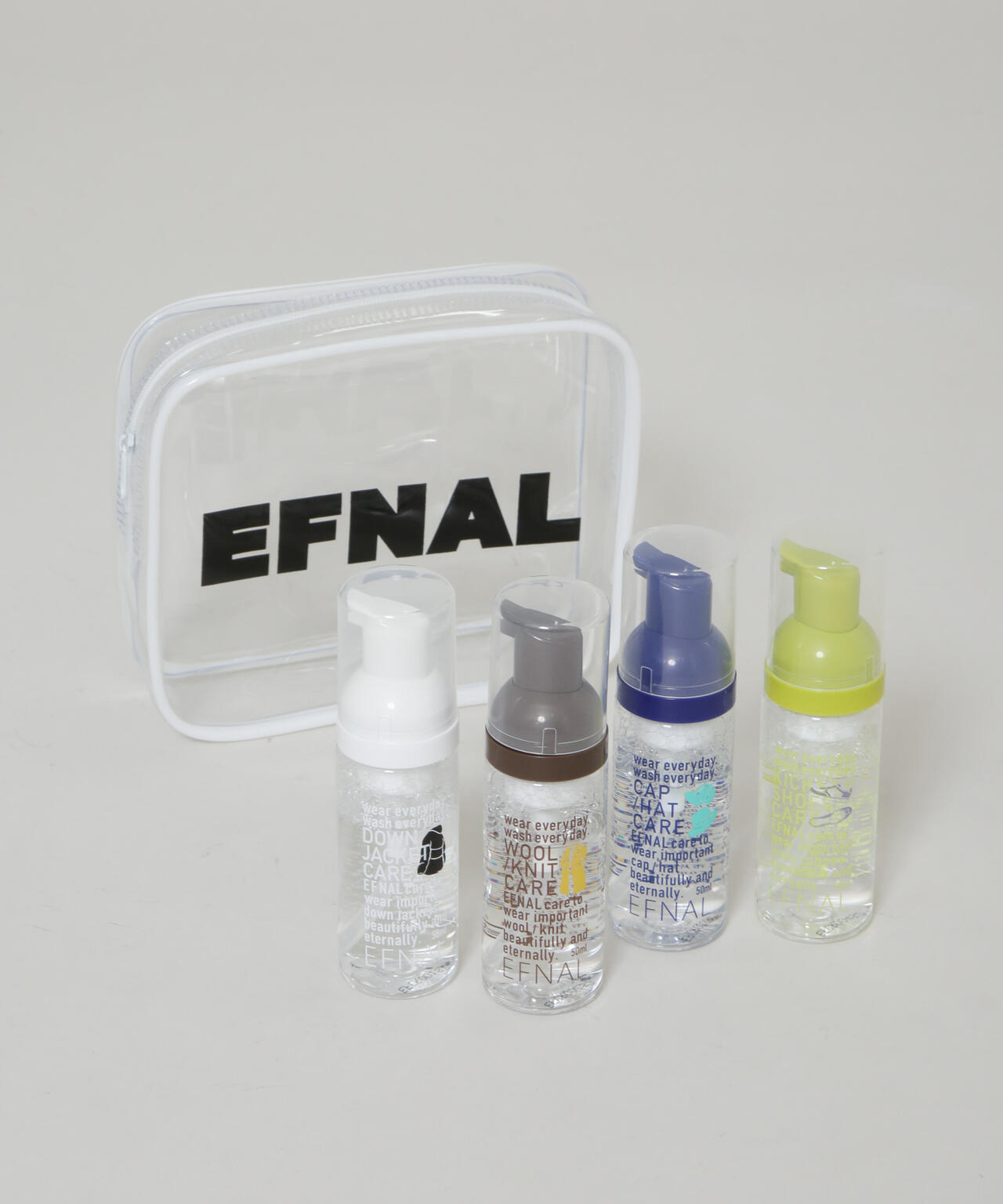EFNAL care/ミニボトル4本セット 水のいらない泡洗剤 6715253015