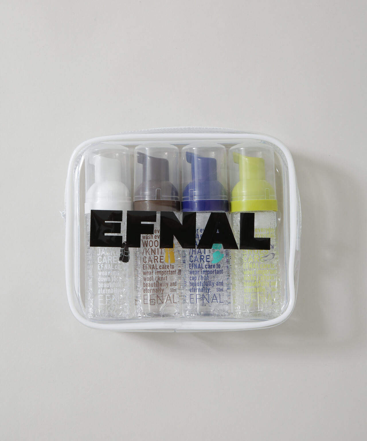 EFNAL care / ミニボトル 4本セット 水のいらない 泡洗剤