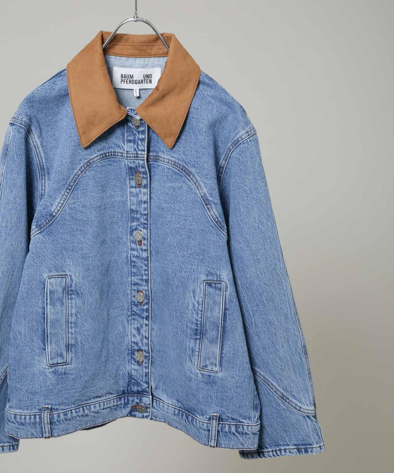BAUM UND PFERDGARTEN/Patch denim ブルゾン(セットアップ可) 6716112001