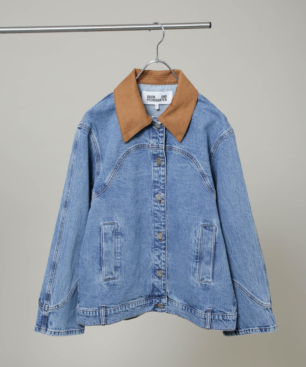BAUM UND PFERDGARTEN/Patch denim ブルゾン(セットアップ可) 6716112001