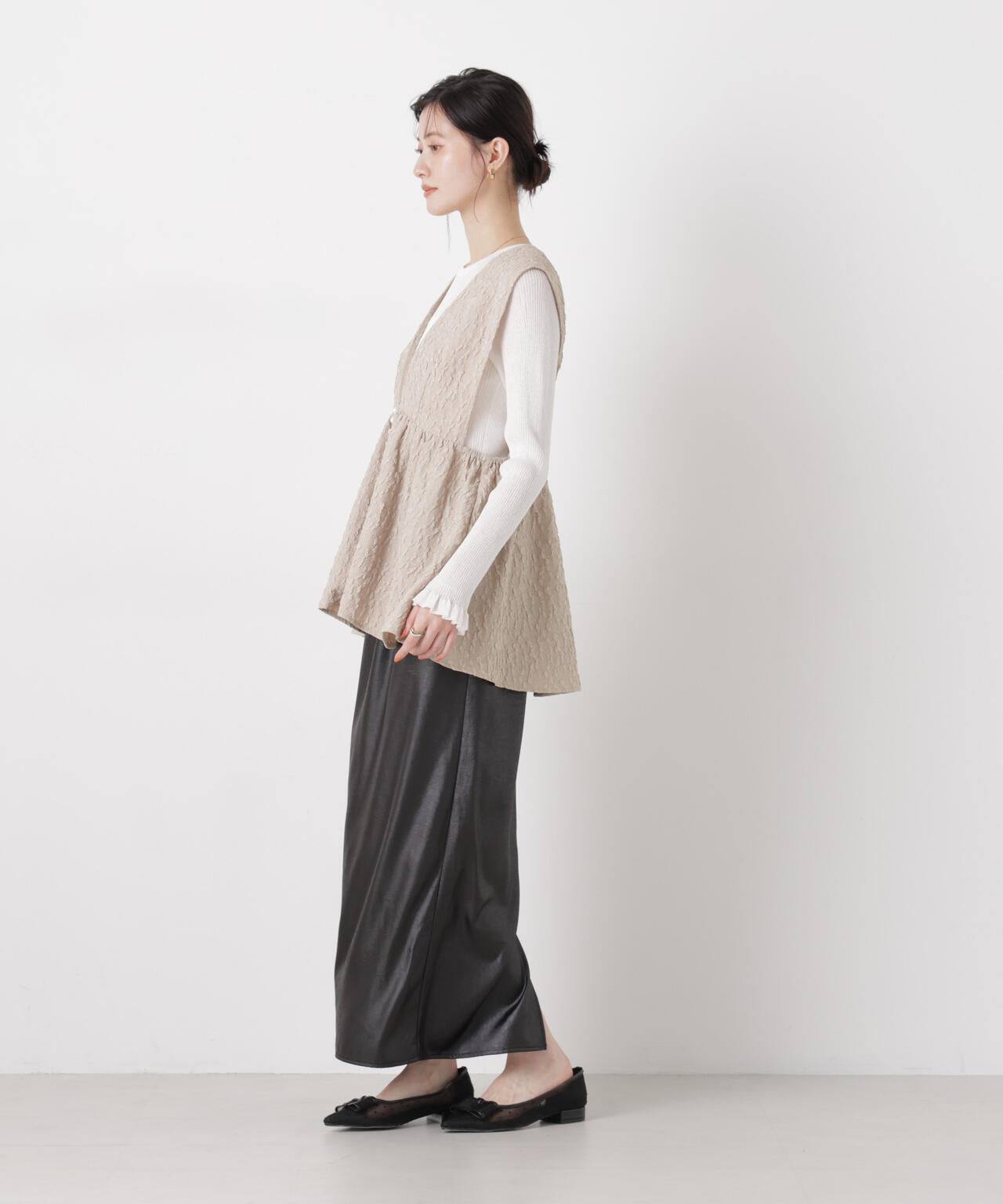 troisieme chaco/別注 PUFFY JACQUARD ジレ 6716116002
