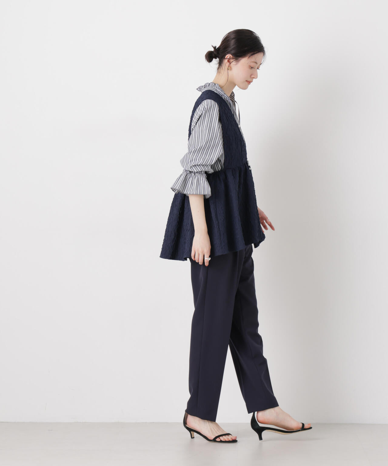troisieme chaco/別注 PUFFY JACQUARD ジレ 6716116002