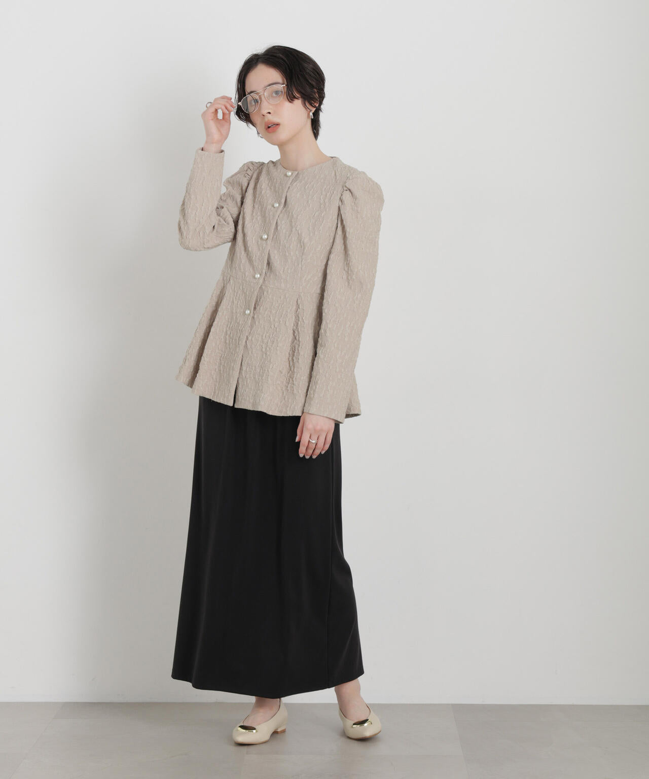 troisieme chaco/別注 PUFFY JACQUARD ジャケット 6716116003