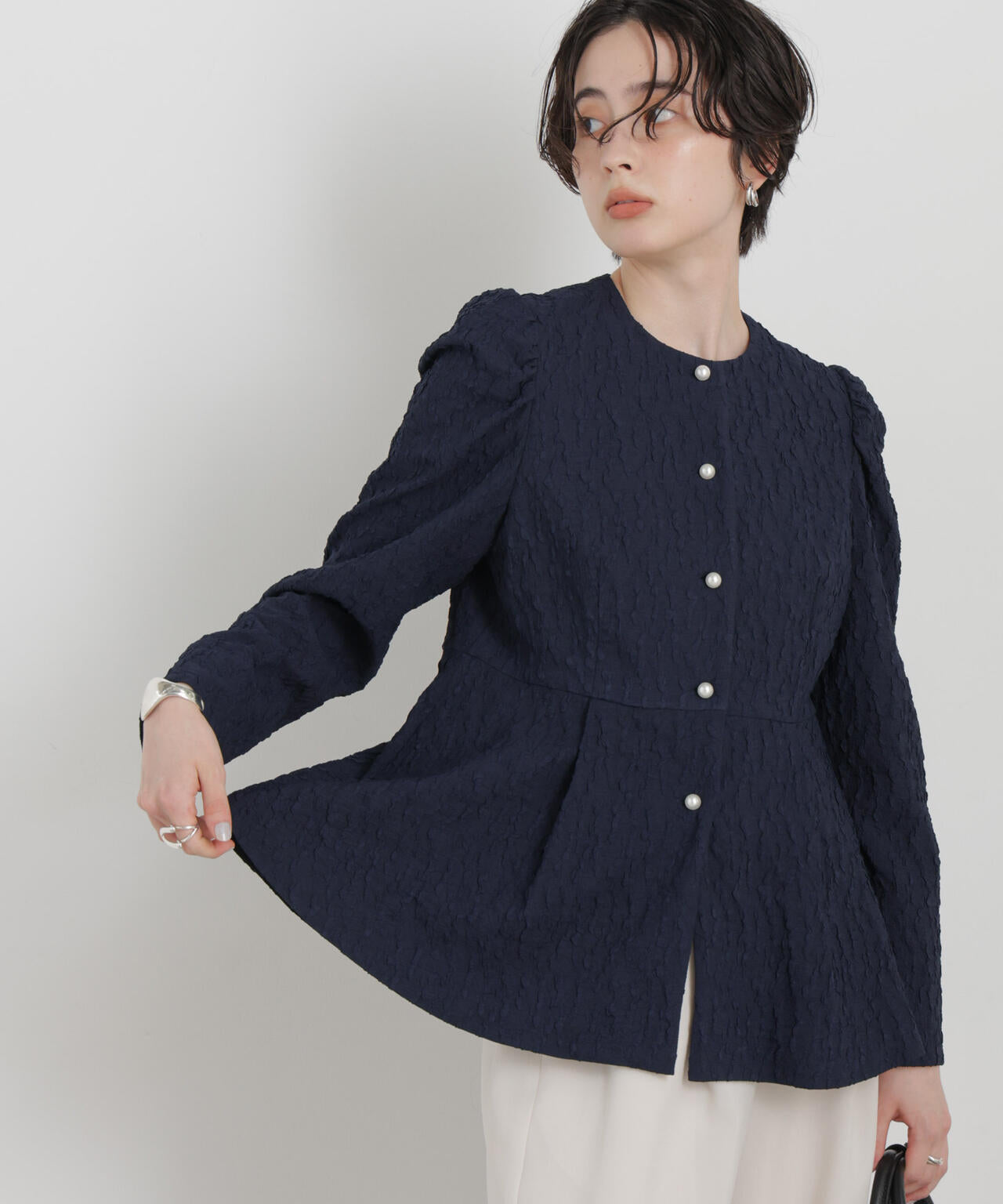 troisieme chaco/別注 PUFFY JACQUARD ジャケット 6716116003