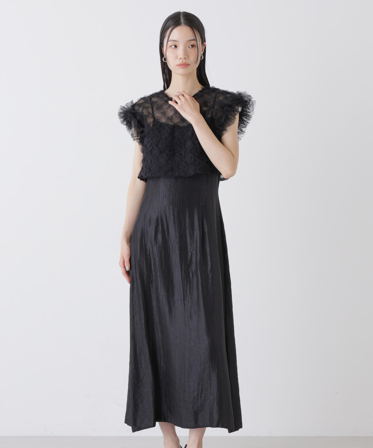 kaene/ボリュームブラウスセットドレス 6716119011