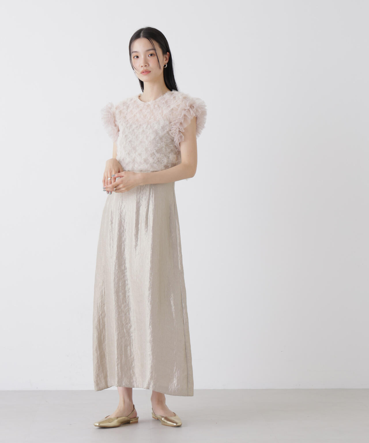 kaene/ボリュームブラウスセットドレス 6716119011