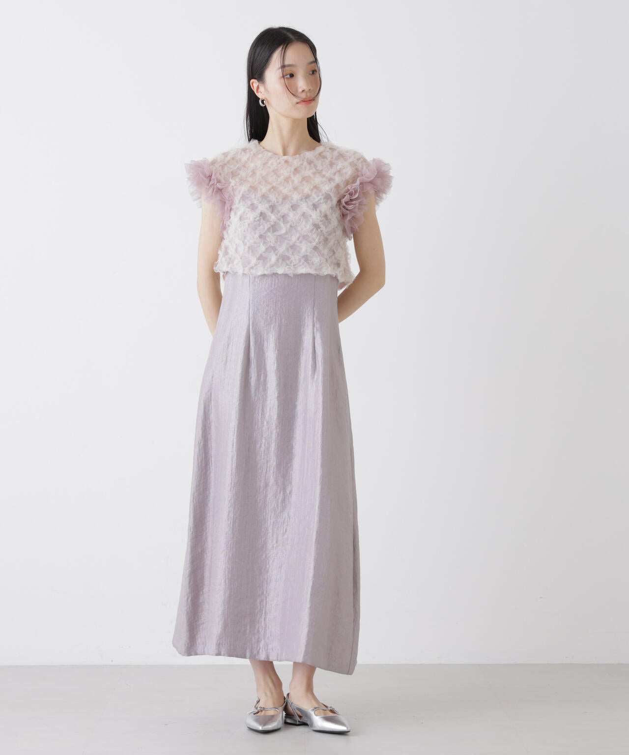 kaene/ボリュームブラウスセットドレス 6716119011