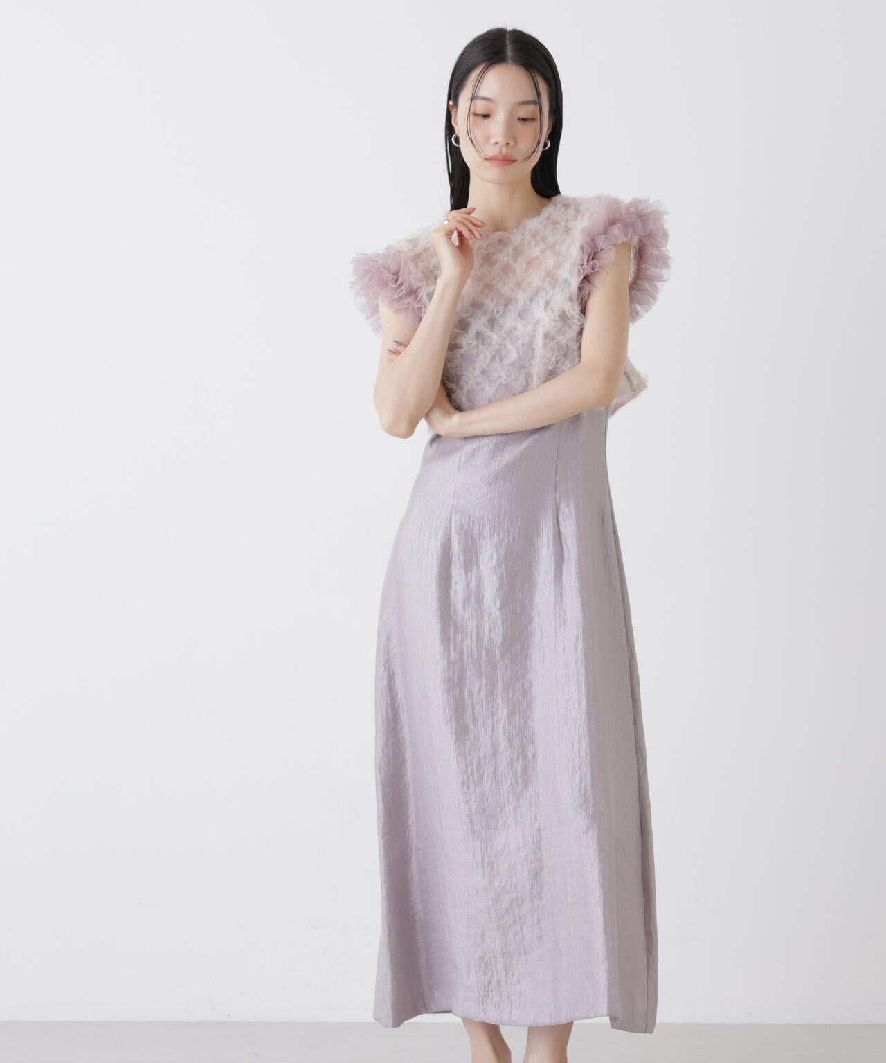 kaene/ボリュームブラウスセットドレス 6716119011