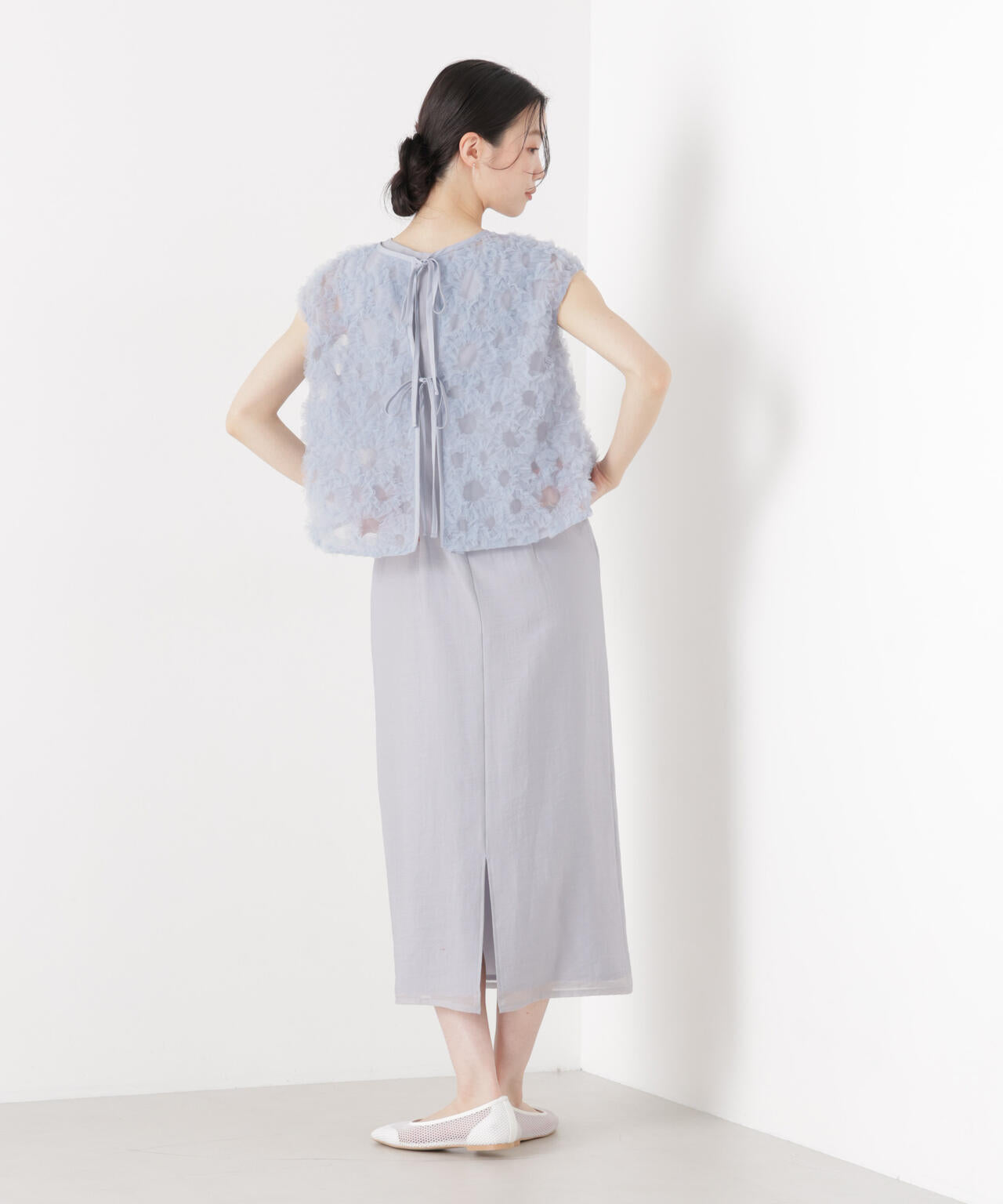 kaene/フラッフィーフラワーコンビドレス 6716119012