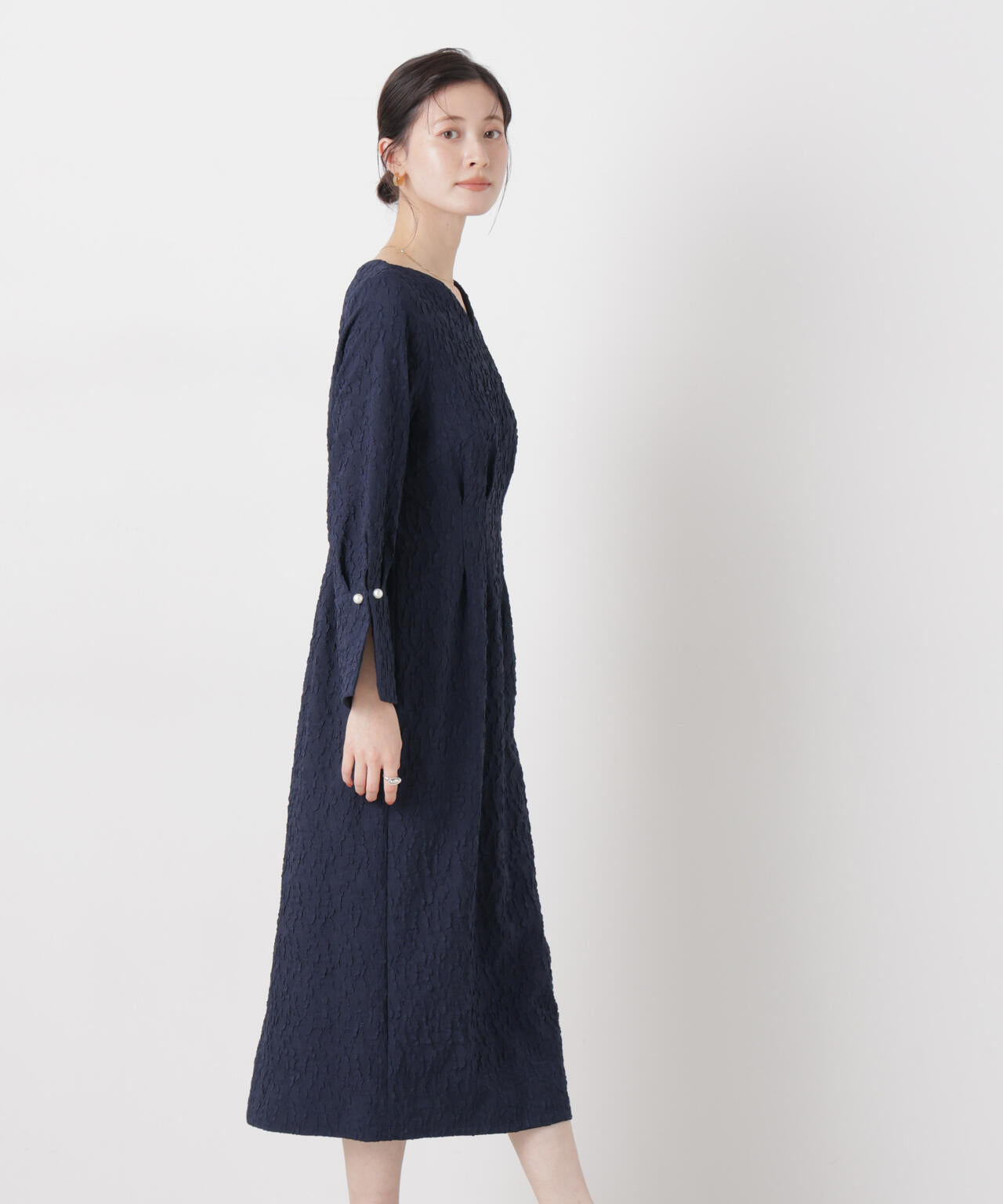 troisieme chaco/別注 PUFFY JACQUARD ワンピース 6716119016