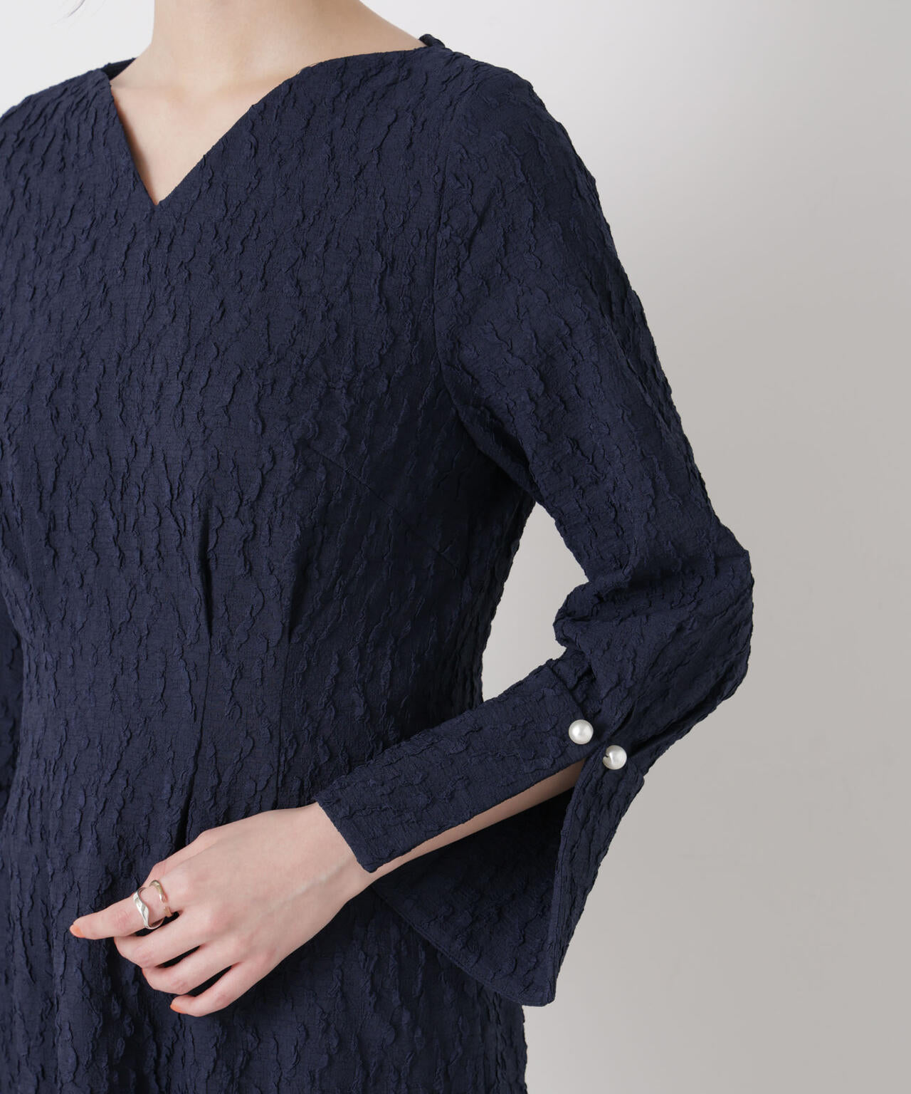 troisieme chaco/別注 PUFFY JACQUARD ワンピース 6716119016