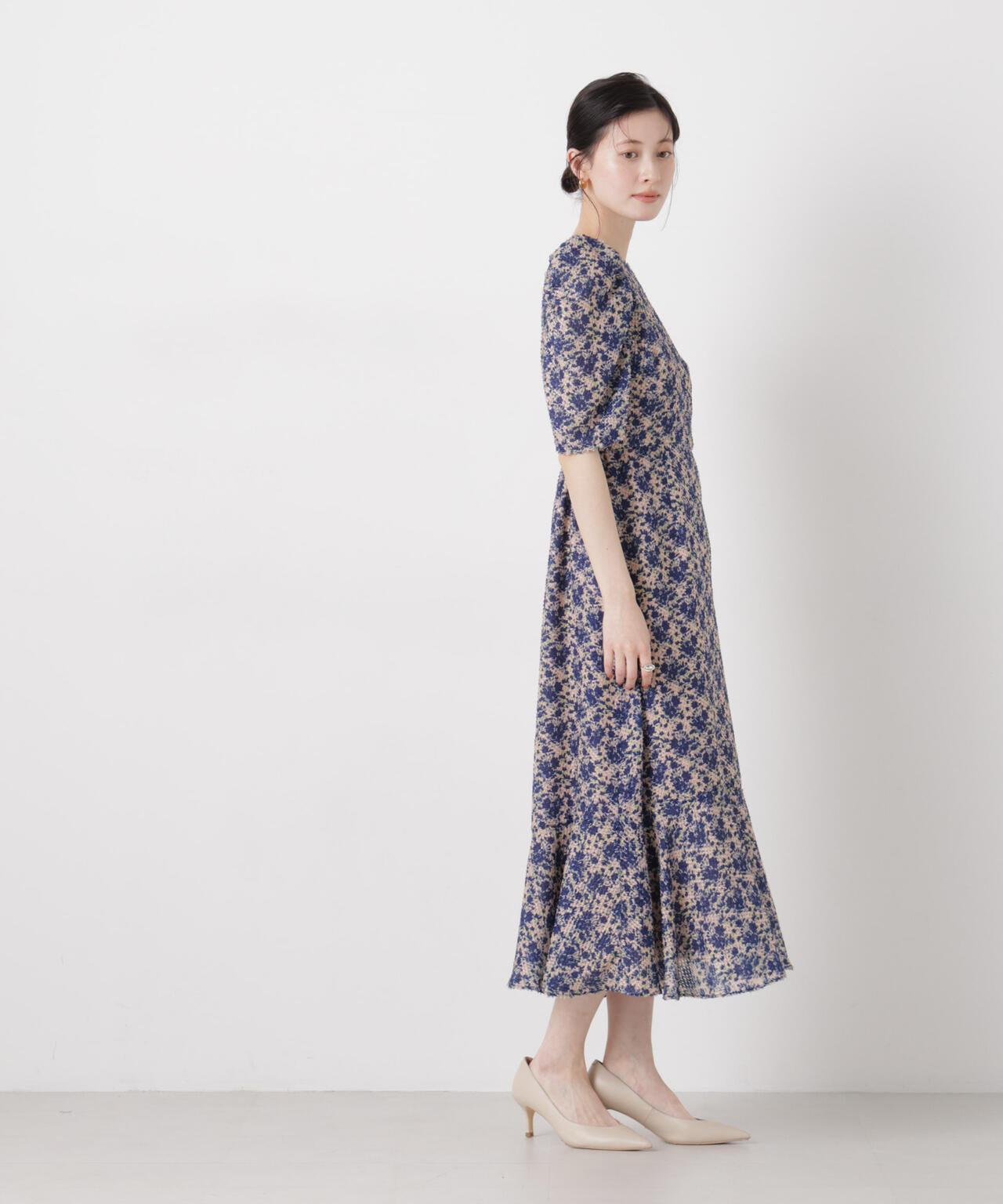 troisieme chaco/別注 CUT JACQUARD ワンピース 6716119017