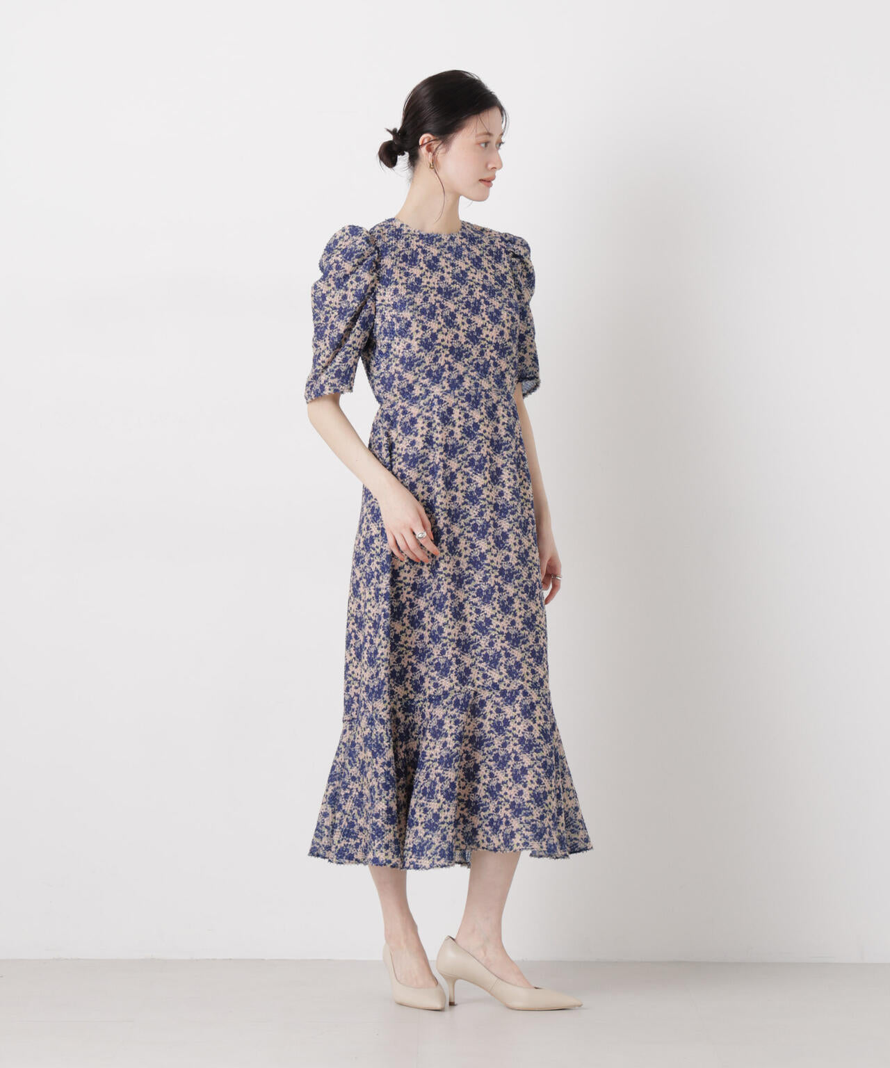 troisieme chaco/別注 CUT JACQUARD ワンピース 6716119017