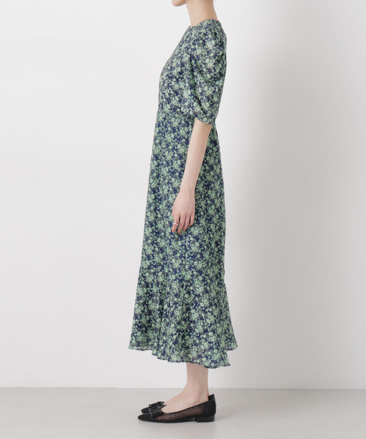 troisieme chaco/別注 CUT JACQUARD ワンピース 6716119017