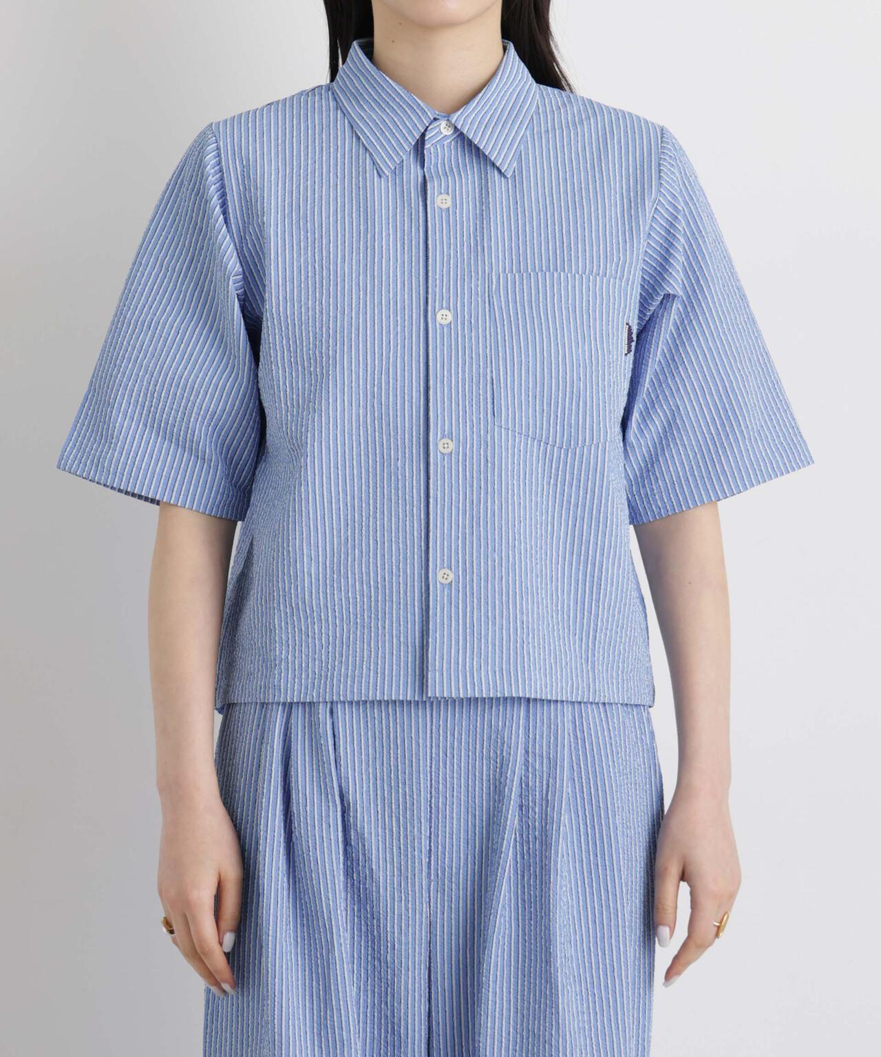 THOUSAND MILE/SEERSUCKER STRIPE SHIRT(セットアップ可) 6716121009