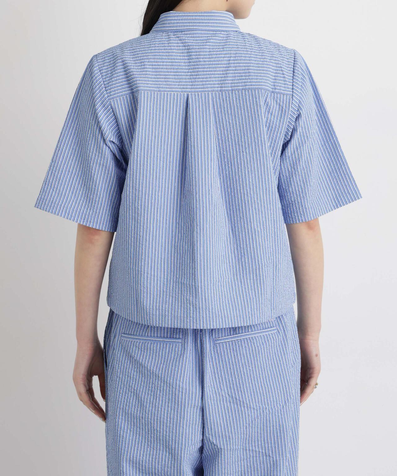 THOUSAND MILE/SEERSUCKER STRIPE SHIRT(セットアップ可) 6716121009