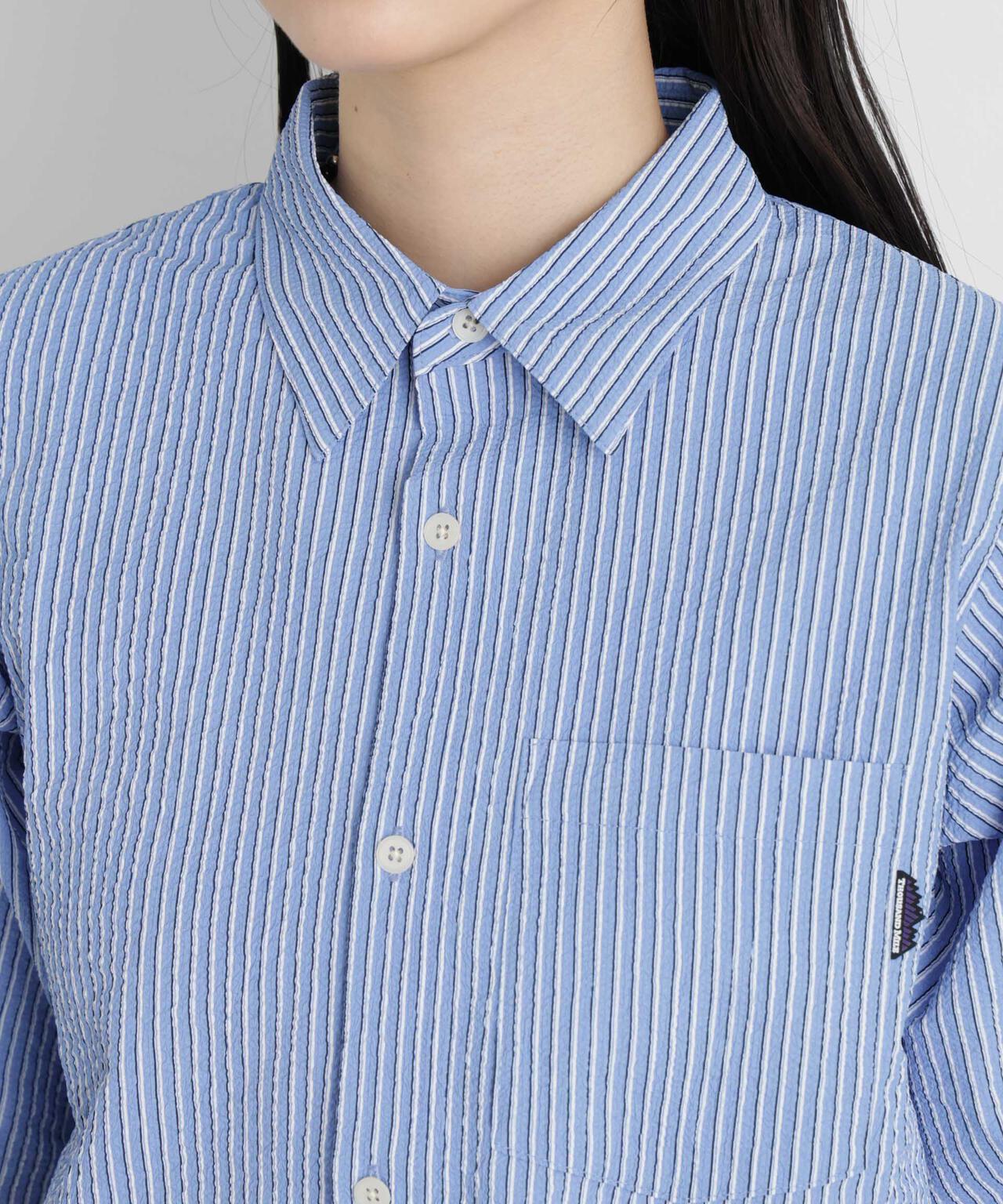 THOUSAND MILE/SEERSUCKER STRIPE SHIRT(セットアップ可) 6716121009