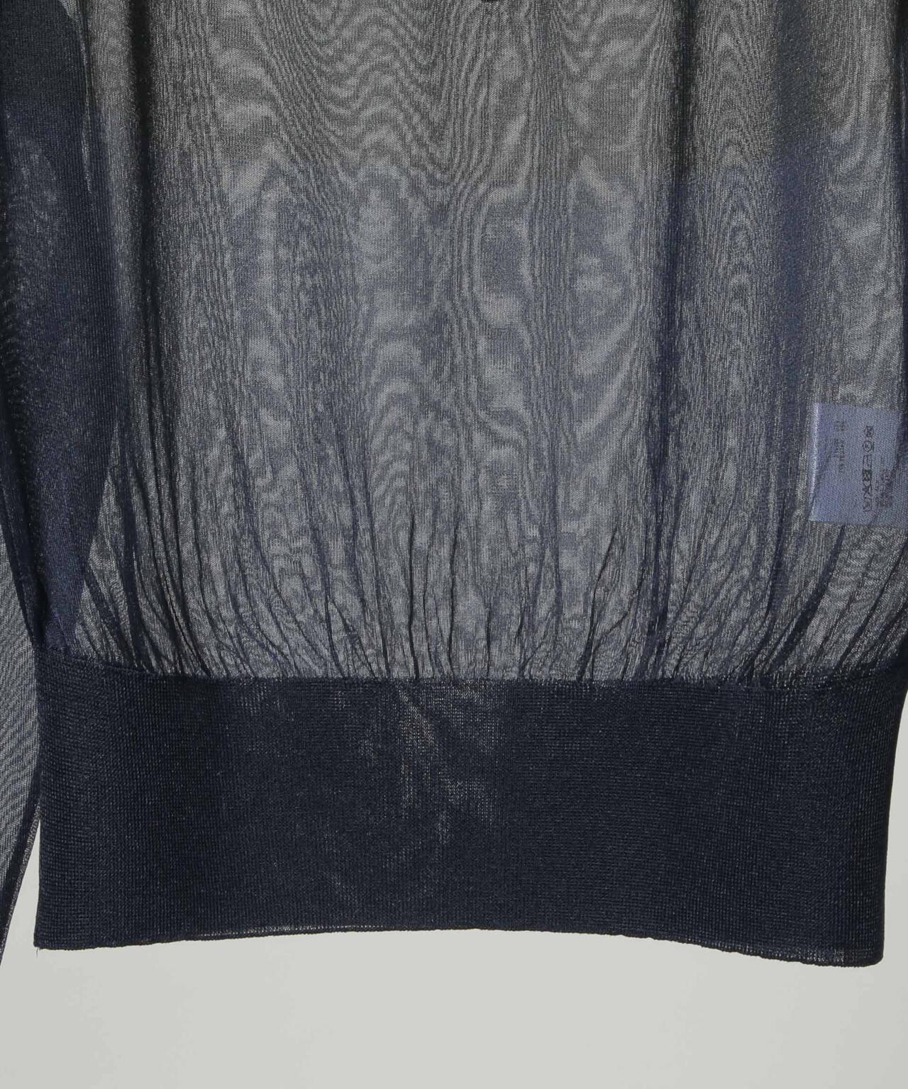 ANTHEM A/BY COLOR SHEER KNIT POLO 6716122001