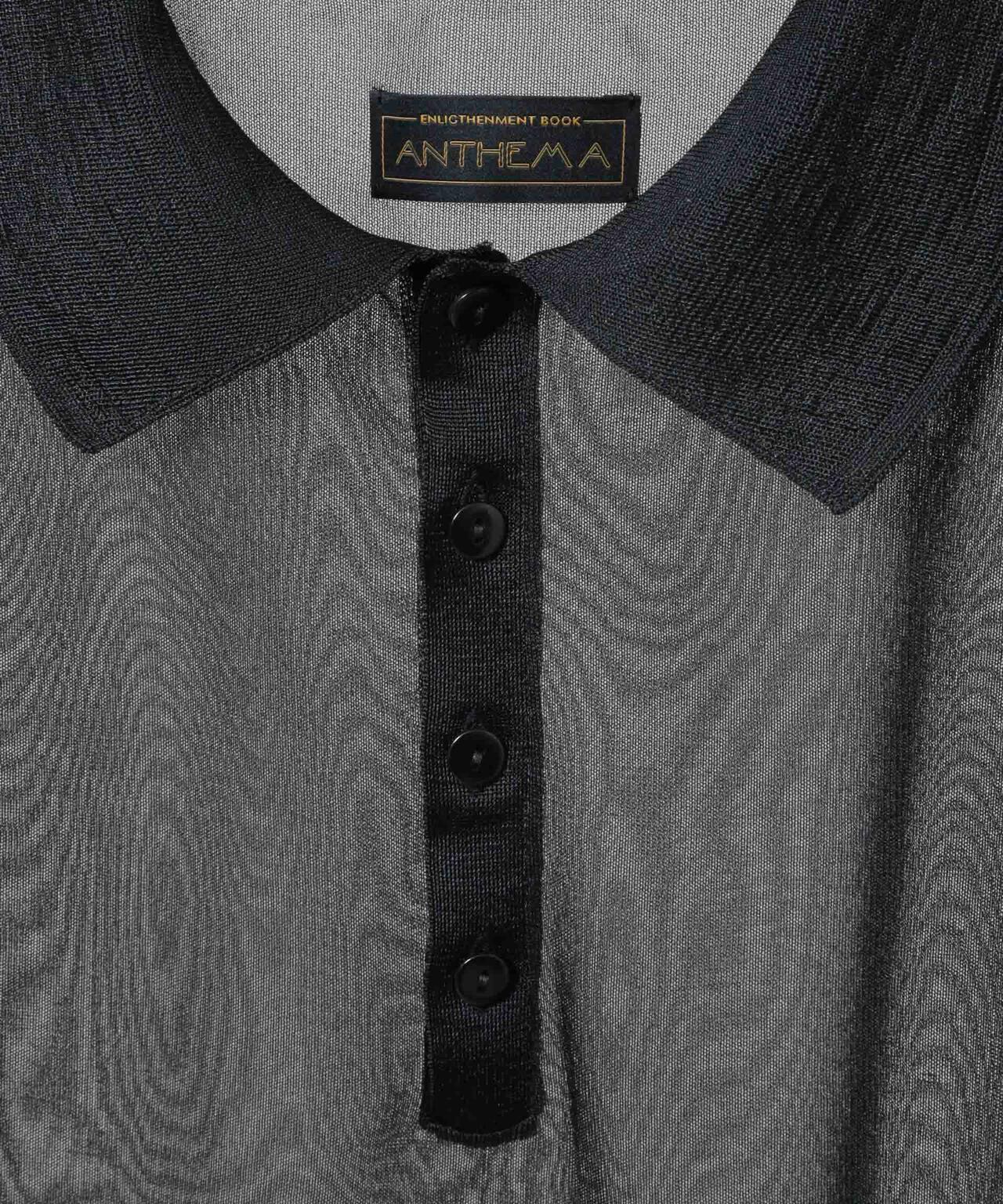 ANTHEM A/BY COLOR SHEER KNIT POLO 6716122001