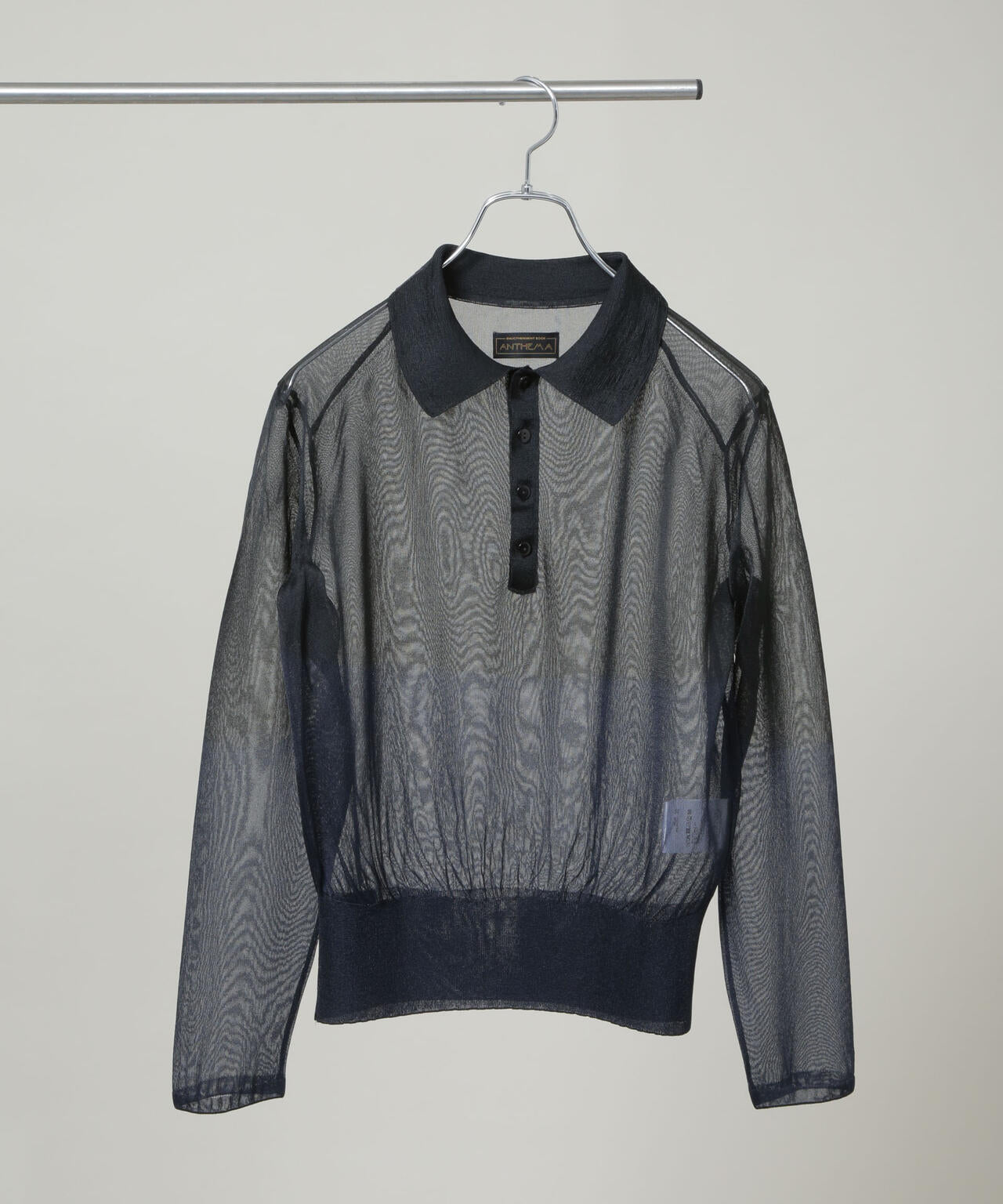 ANTHEM A/BY COLOR SHEER KNIT POLO 6716122001