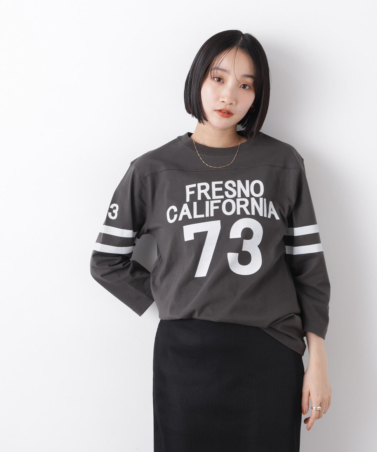 Champion フットボールTEE ブラック Champion（チャンピオン） tシャツ TOKYO23 × champion Football T