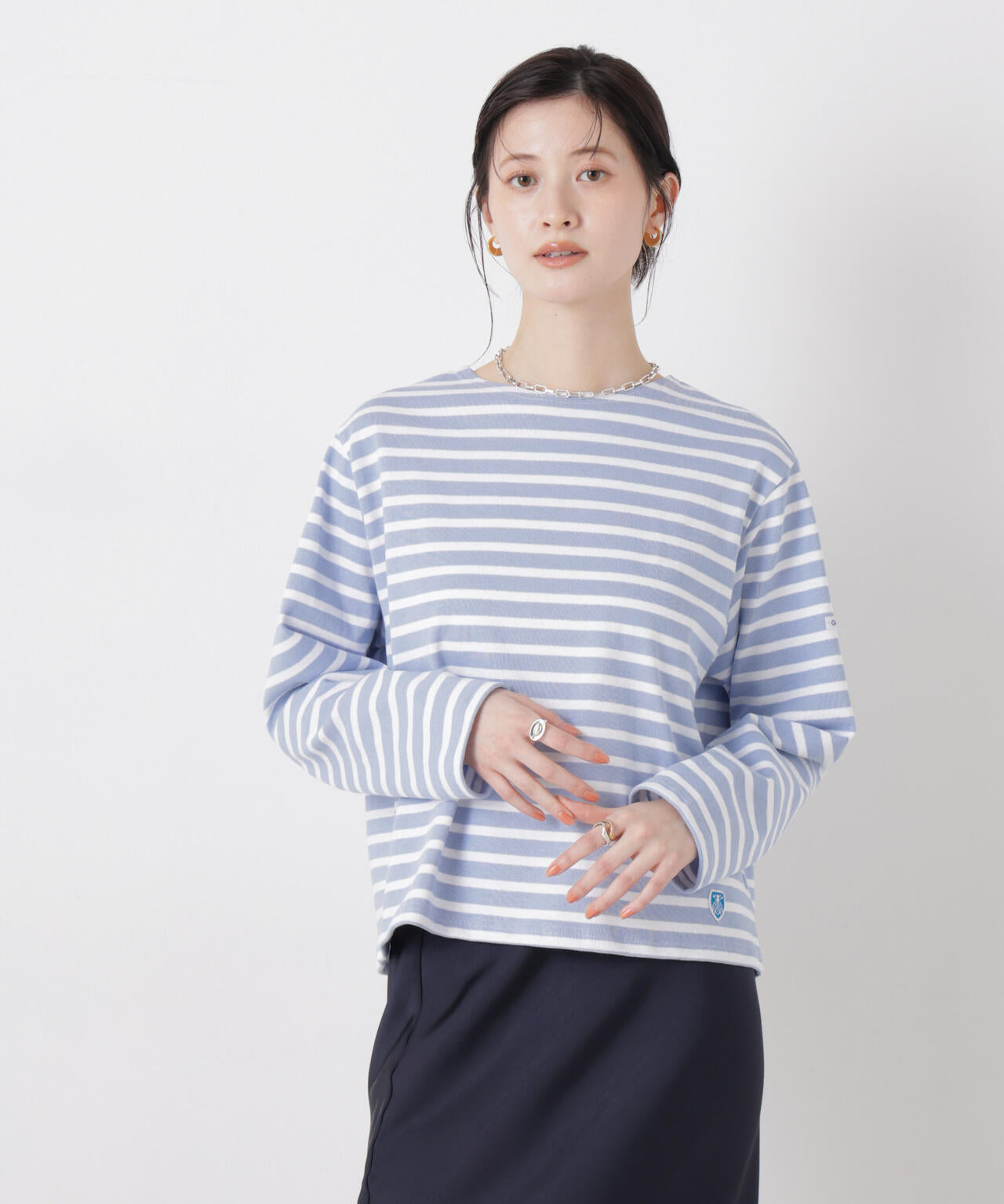 ORCIVAL / CREW NECK L/S P.O.