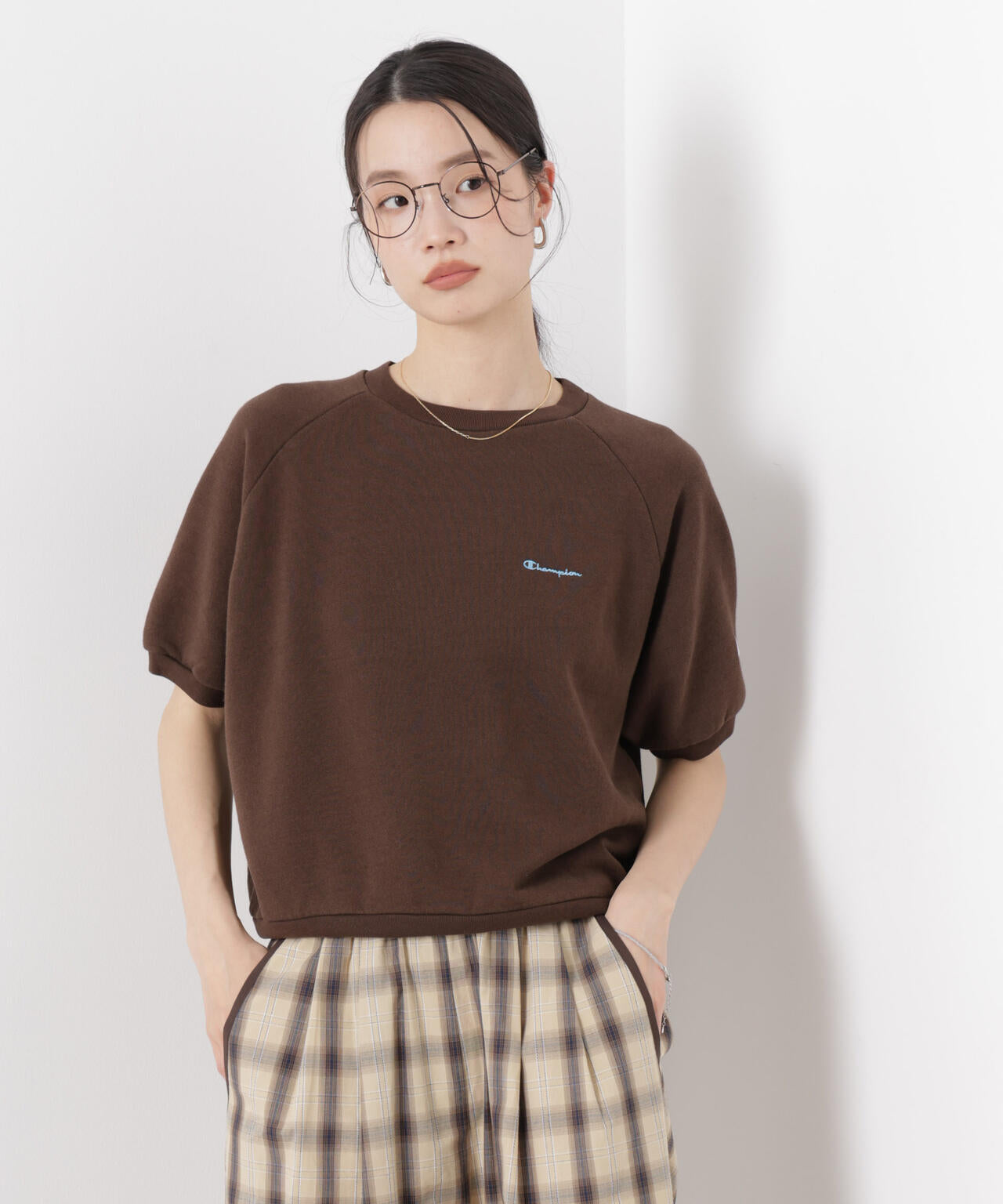 Champion / SHORT SLEEVE SWEATSHIRT