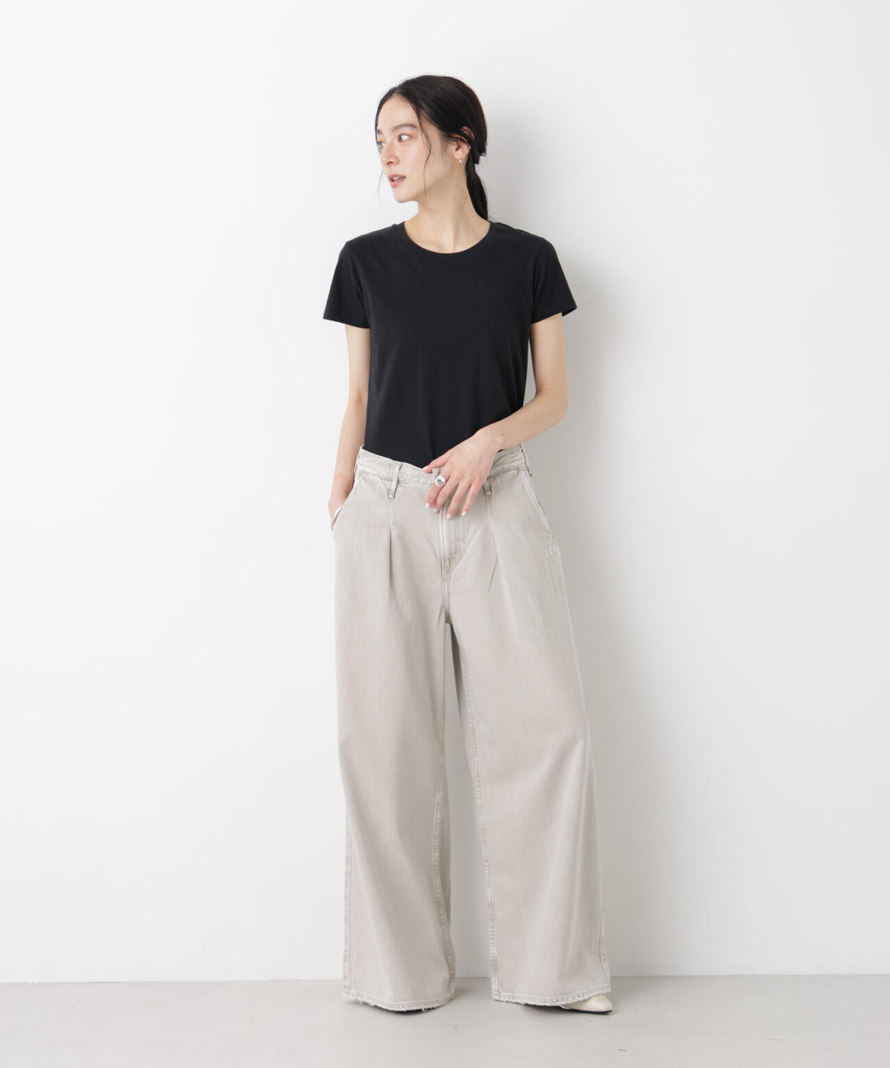 Hanes/2P JapanFit for HER クルーネックTシャツ 6716124012