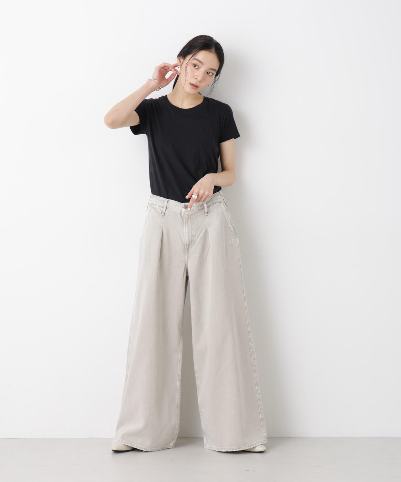 Hanes/2P JapanFit for HER クルーネックTシャツ 6716124012