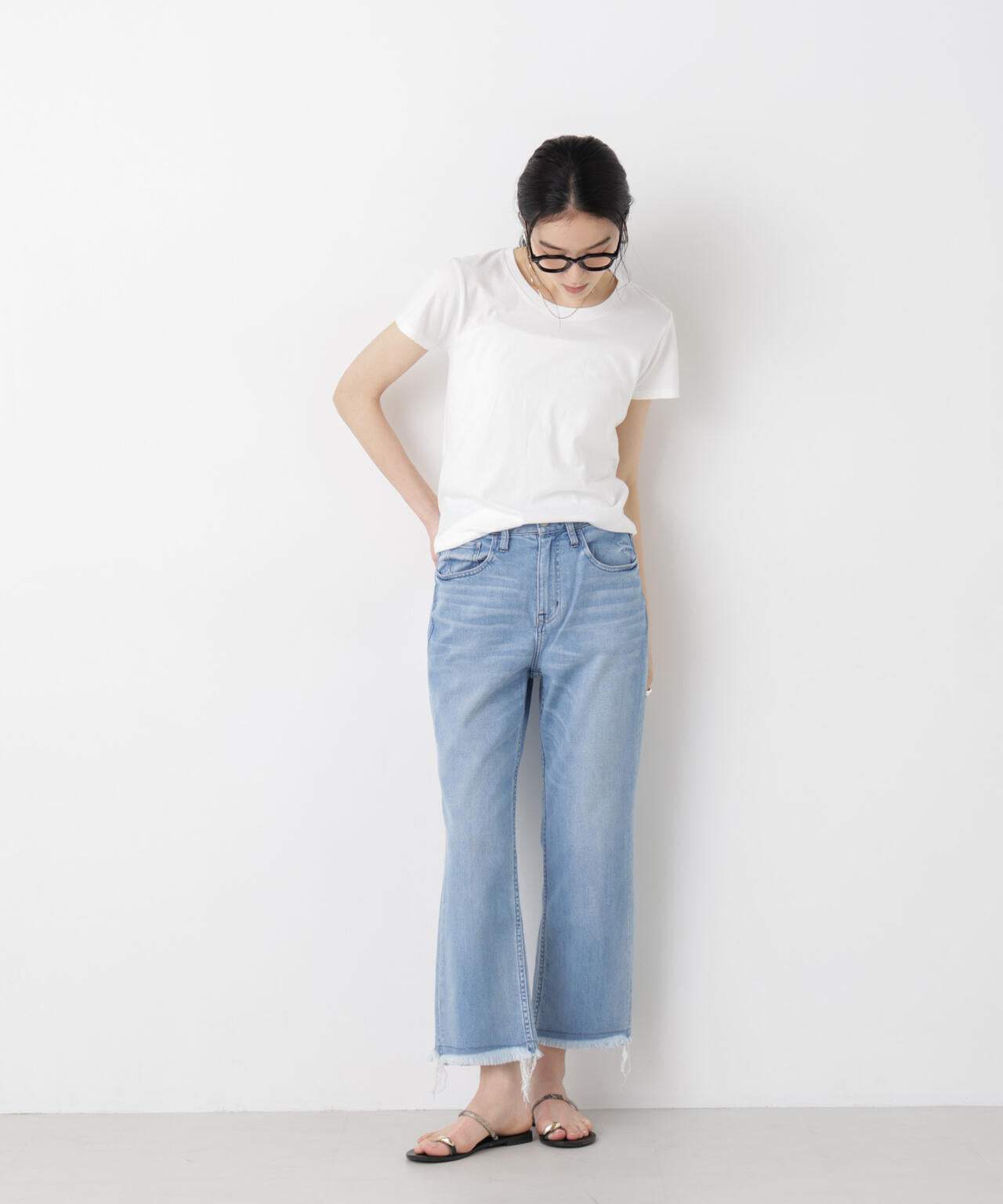 Hanes/2P JapanFit for HER クルーネックTシャツ 6716124012