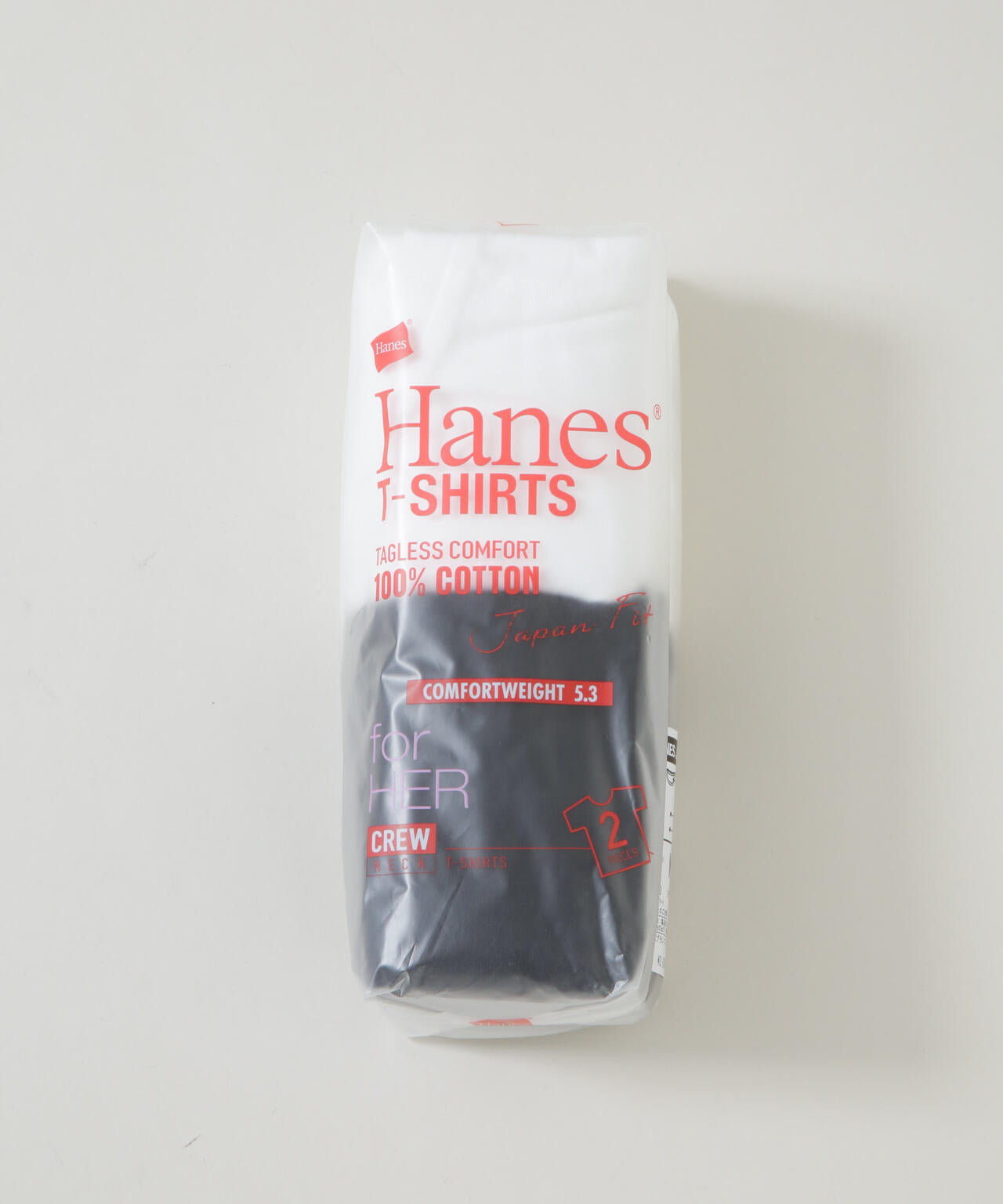 Hanes/2P JapanFit for HER クルーネックTシャツ 6716124012