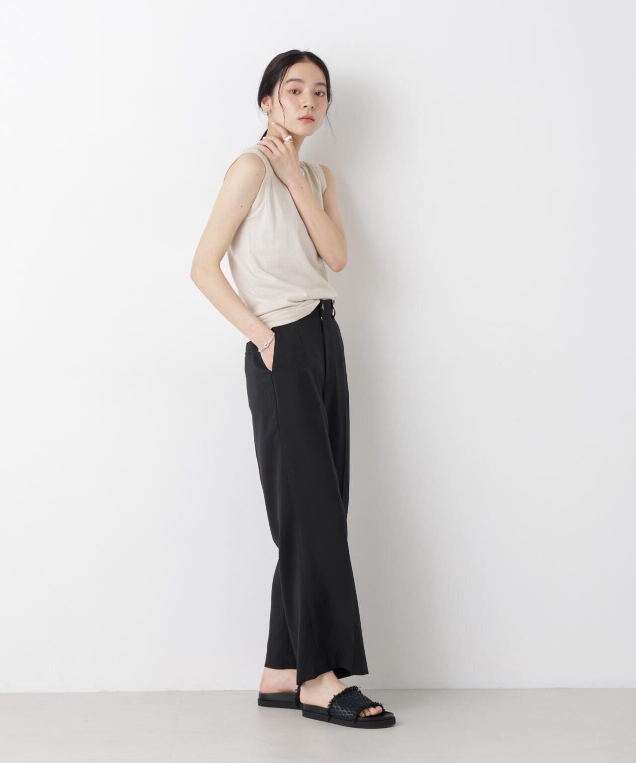 Hanes/2P JapanFit for HER スリーブレスTシャツ 6716124013