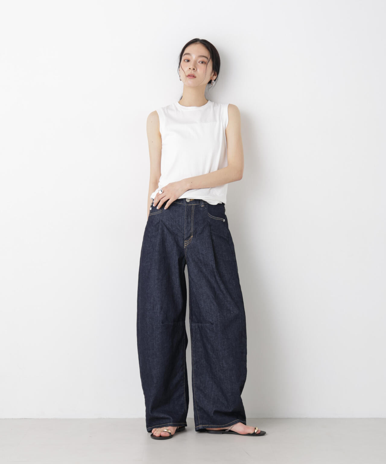 Hanes/2P JapanFit for HER スリーブレスTシャツ 6716124013
