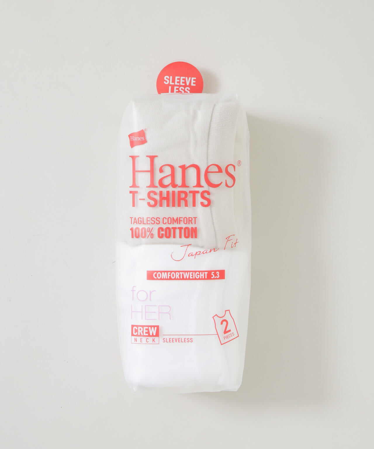 Hanes/2P JapanFit for HER スリーブレスTシャツ 6716124013
