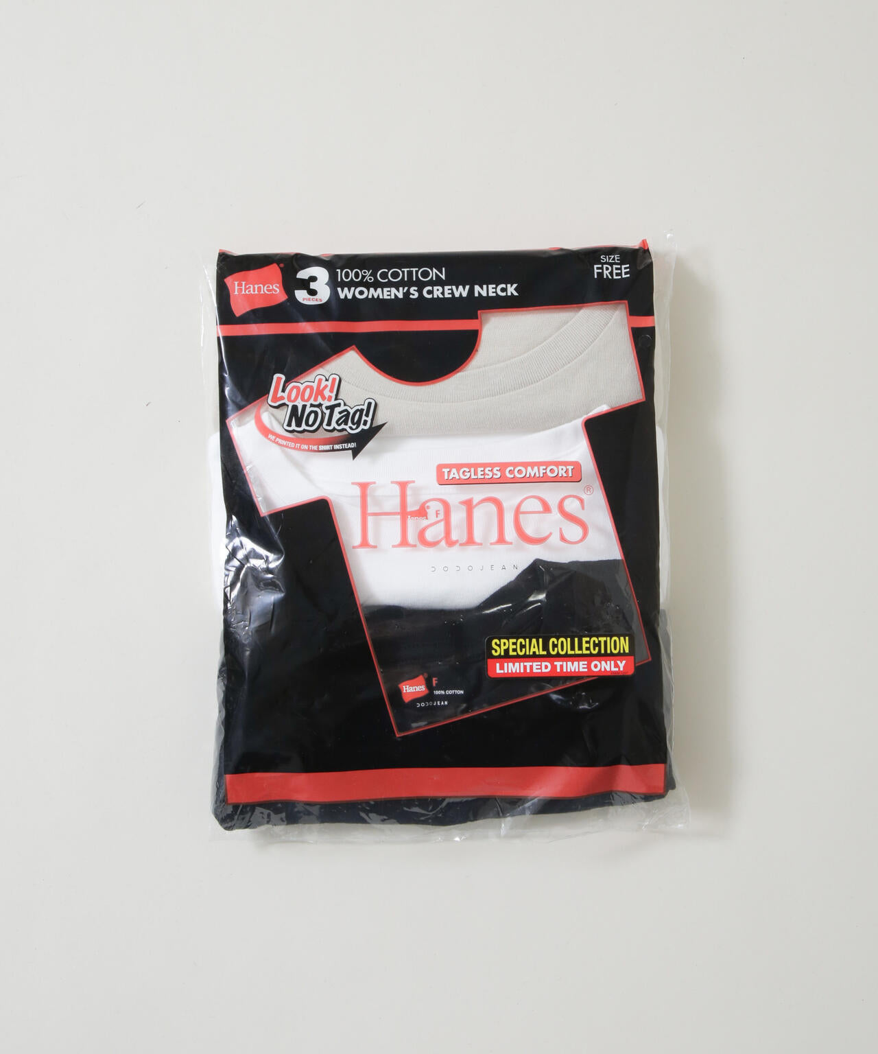 Hanes/Hanes×DODOJEAN 3PクルーネックTシャツ 6716124014