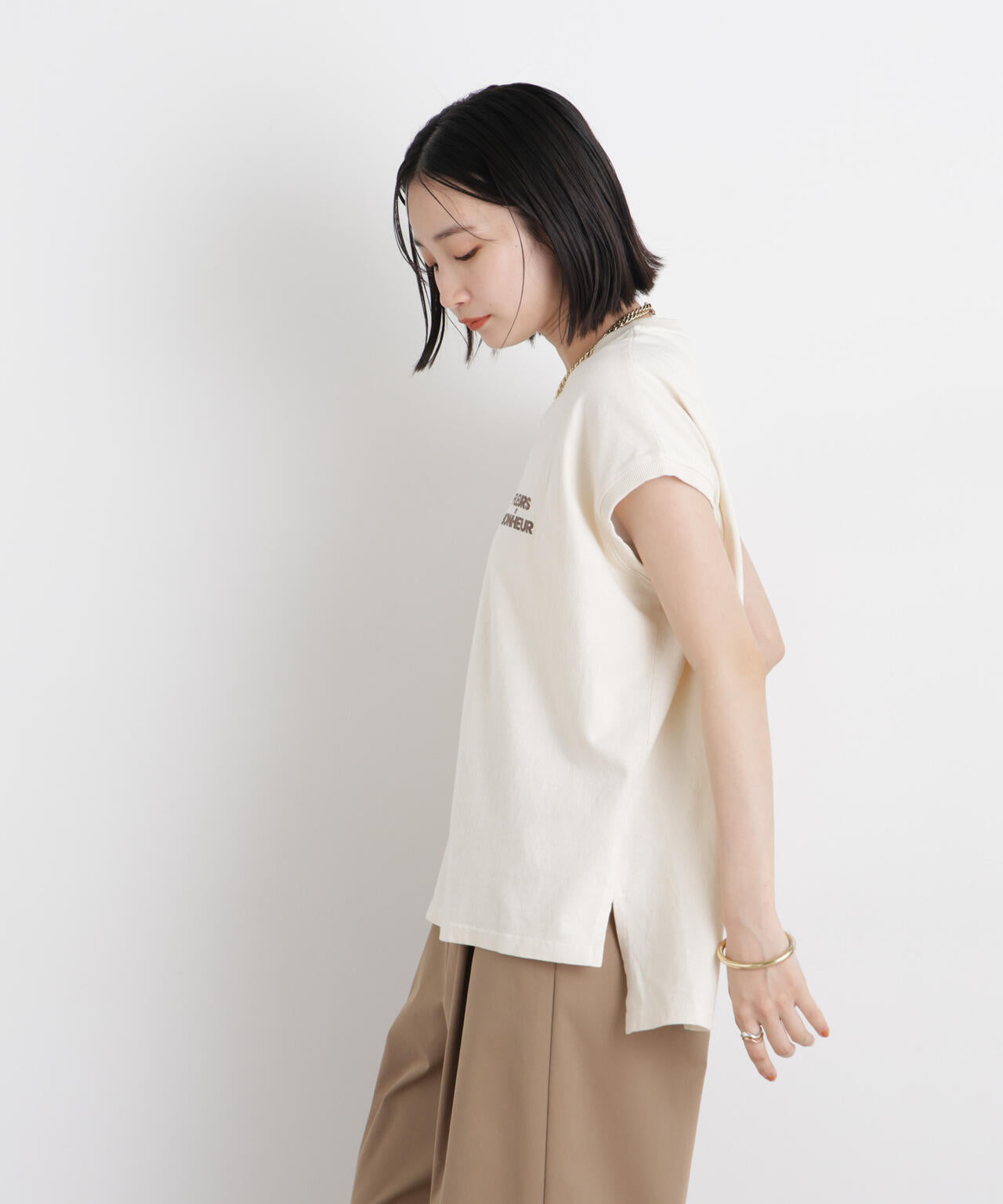 upper hights/BIG NO SLEEVE TEE 6716124016