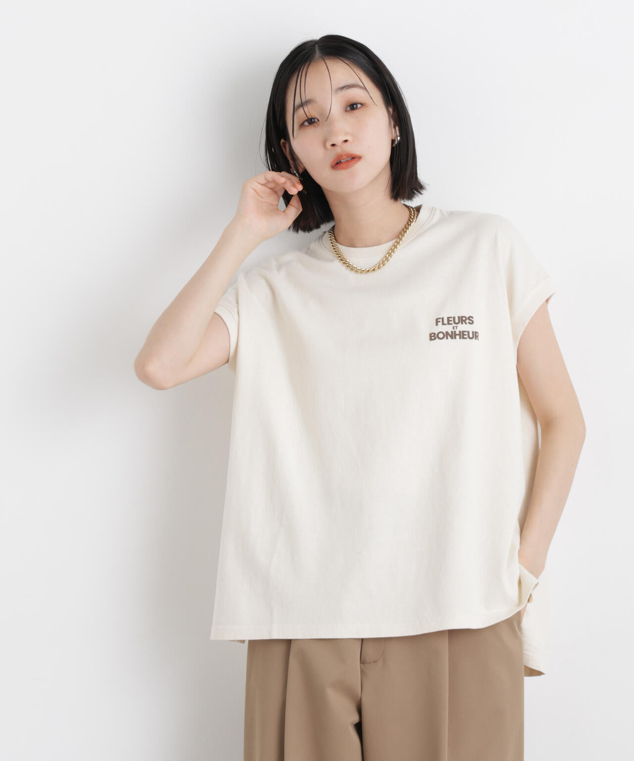 upper hights/BIG NO SLEEVE TEE 6716124016