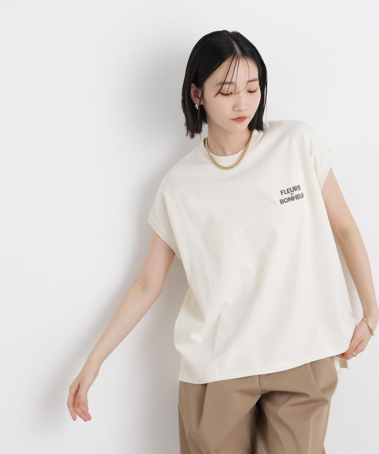 upper hights/BIG NO SLEEVE TEE 6716124016