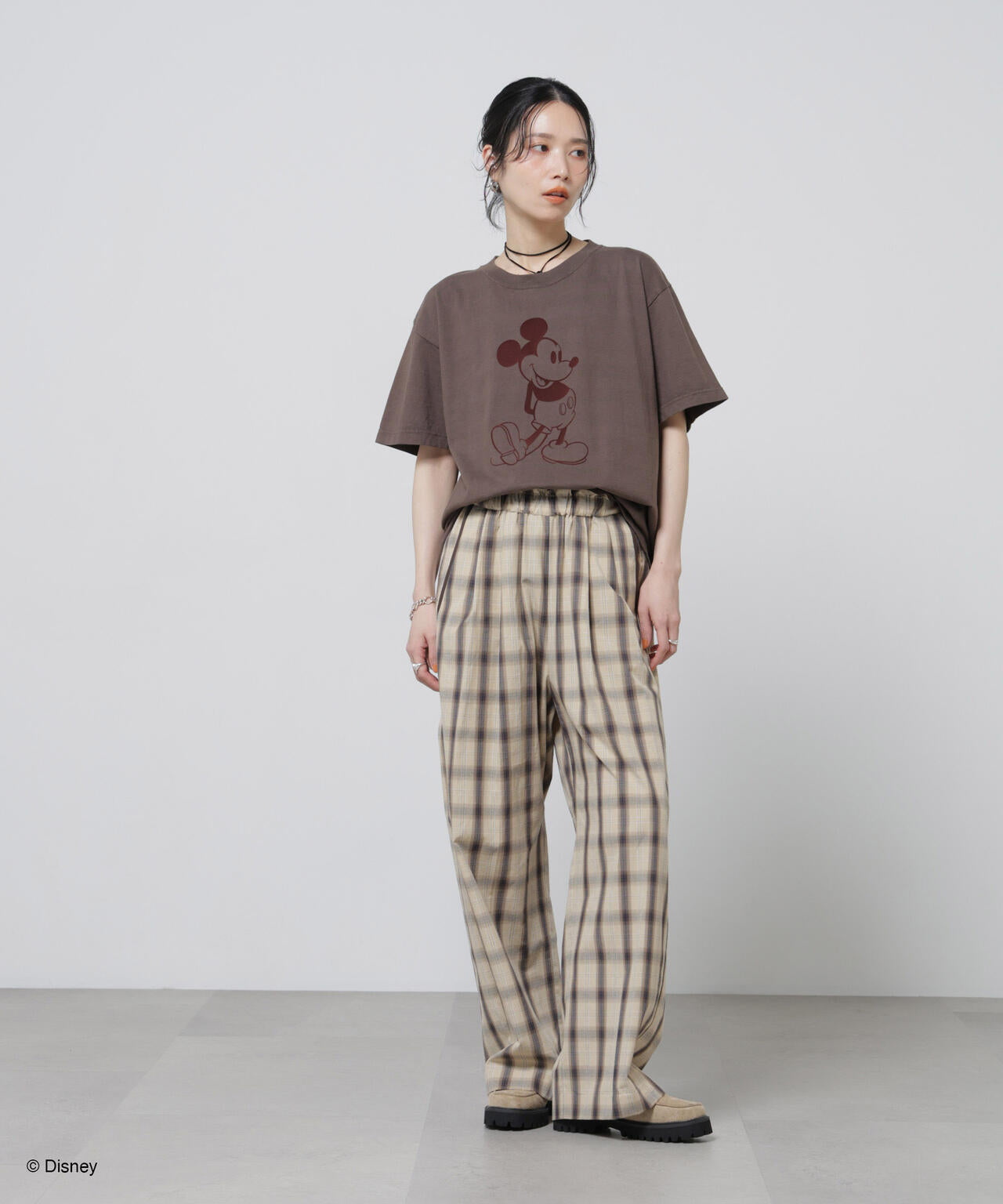 GOOD ROCK SPEED/ MickeyMouse / Tshirts Brown 6716124025