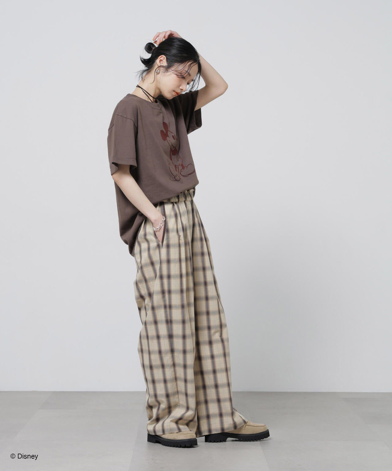 GOOD ROCK SPEED/ MickeyMouse / Tshirts Brown 6716124025