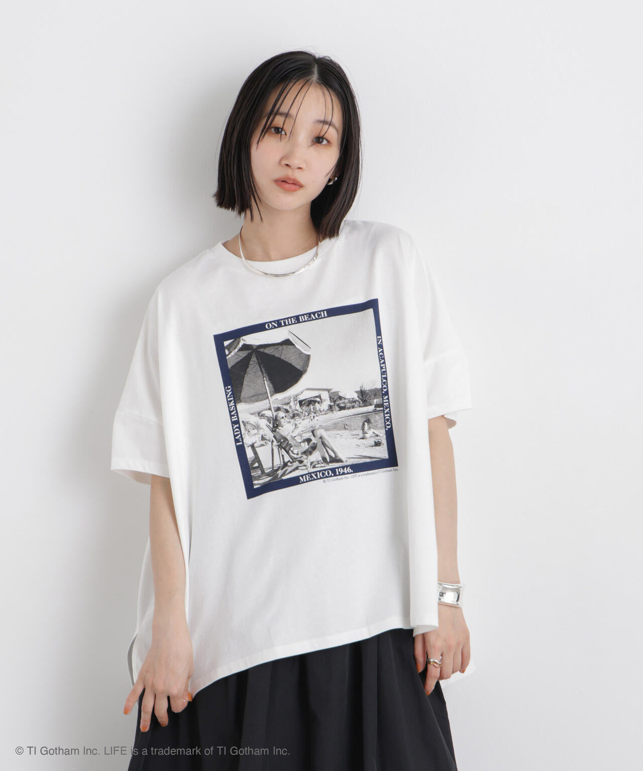 GOOD ROCK SPEED / LIFE PICTURE COLLECTION Big Tshirts White