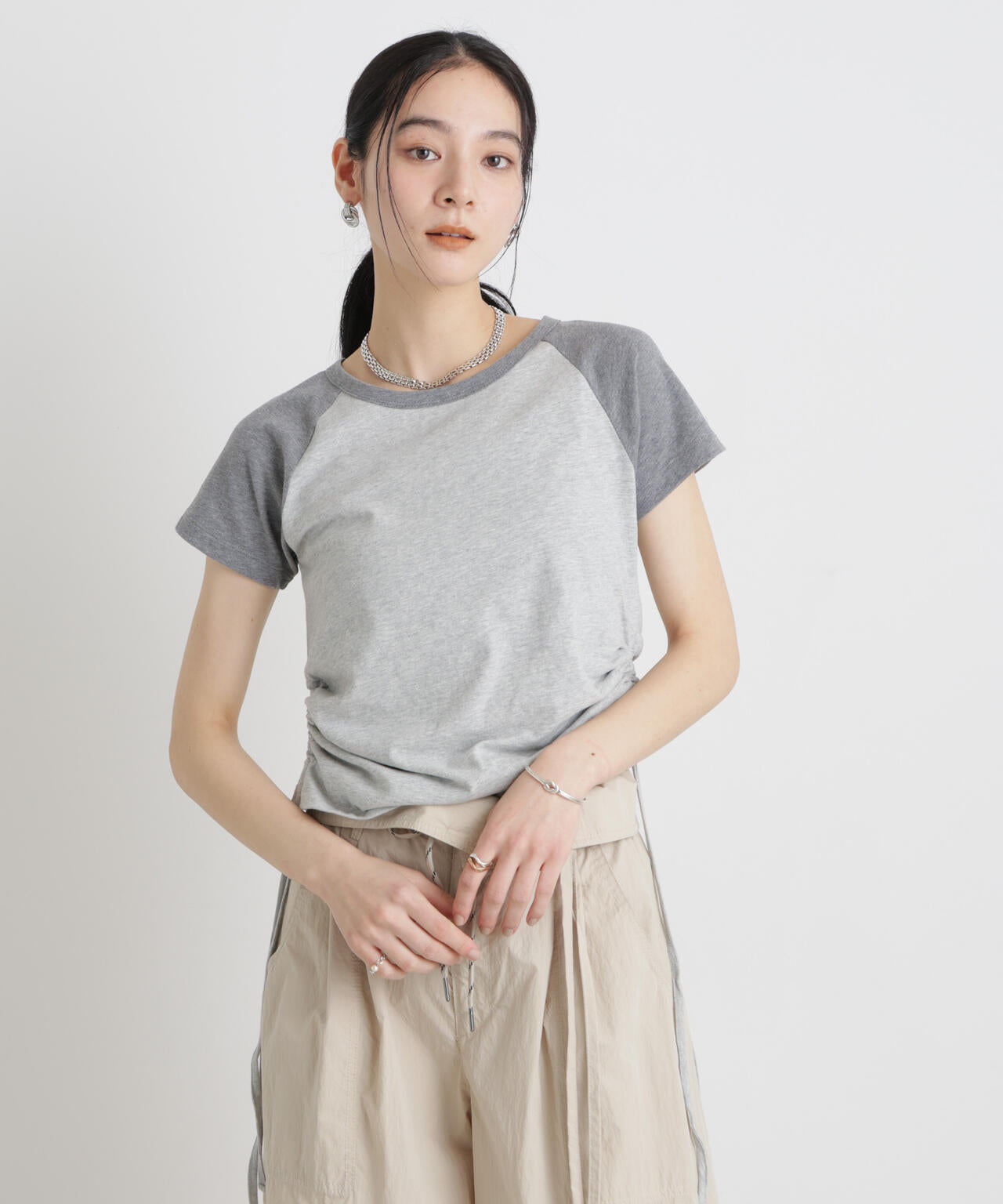 BOOKCLUB / 別注 Raglan shirring shirts
