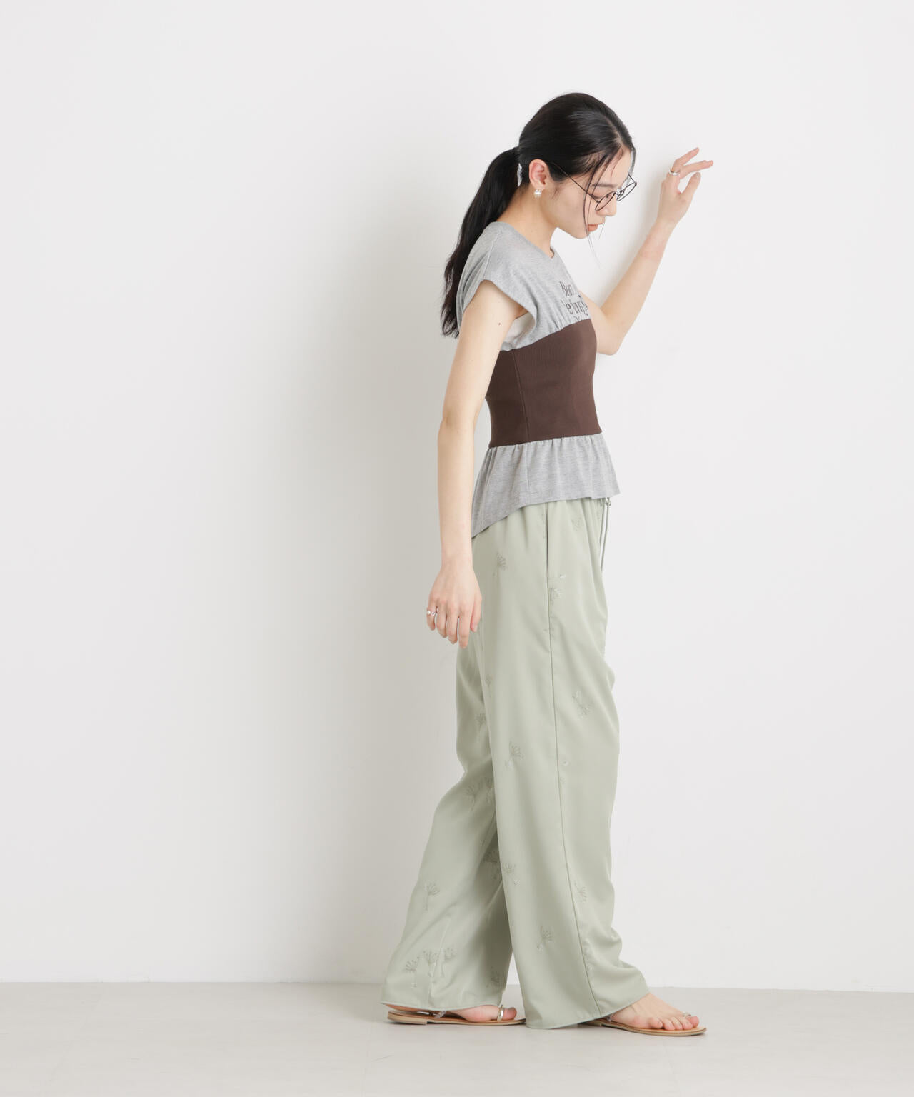 BOOKCLUB/別注 Bustier T shirts 6716124030