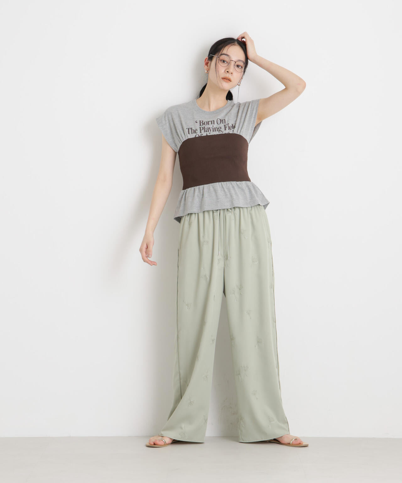 BOOKCLUB/別注 Bustier T shirts 6716124030