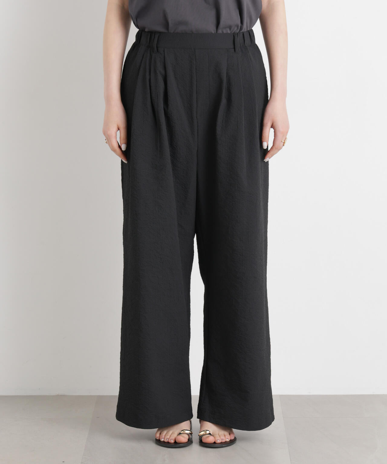 THOUSAND MILE/SEERSUCKER WIDE PANTS(セットアップ可) 6716127016