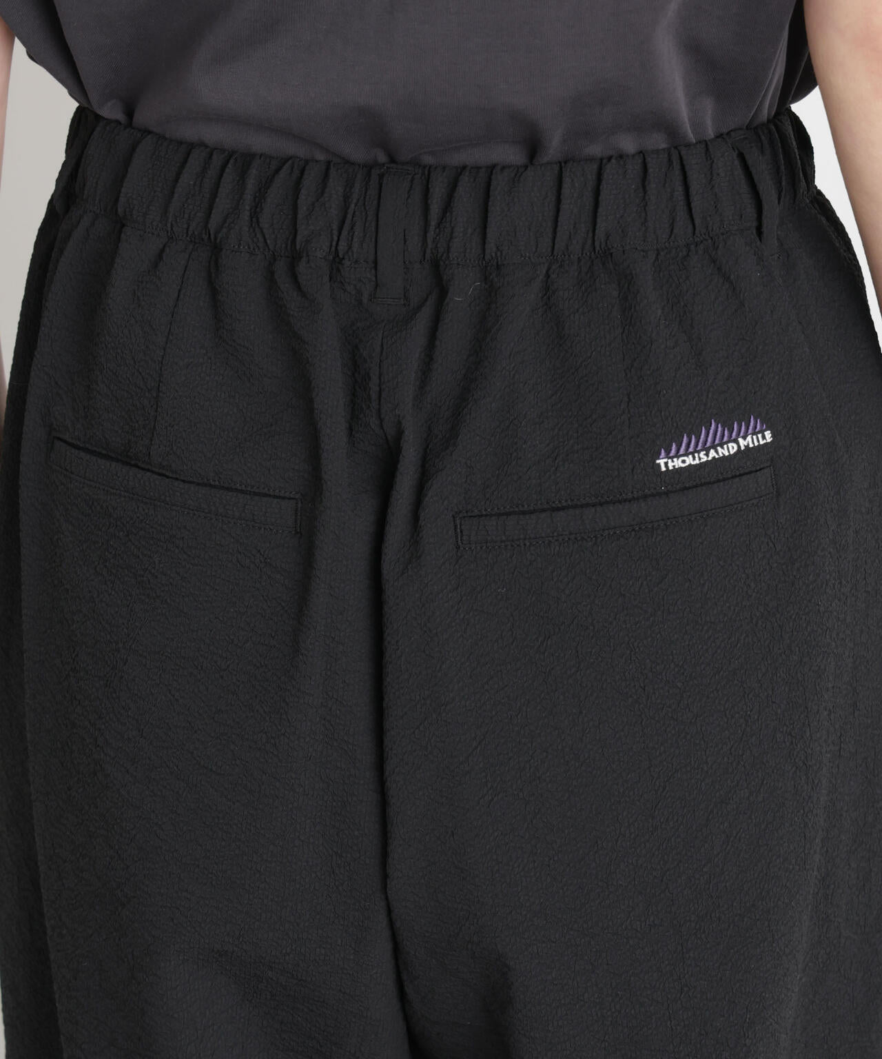 THOUSAND MILE/SEERSUCKER WIDE PANTS(セットアップ可) 6716127016